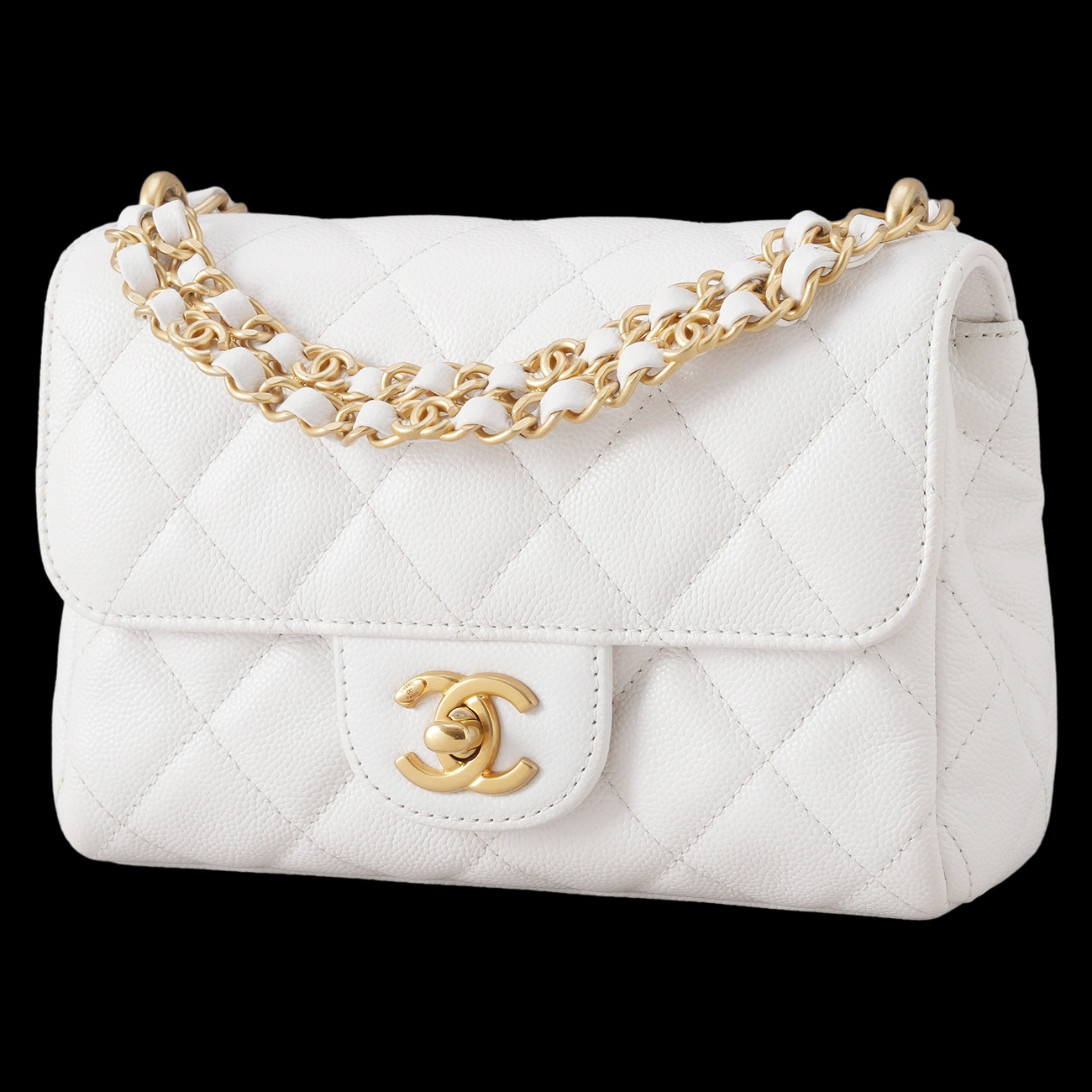 CHANEL(USED)샤넬 AS5239 시즌 캐비어 미니 체인 플랩백