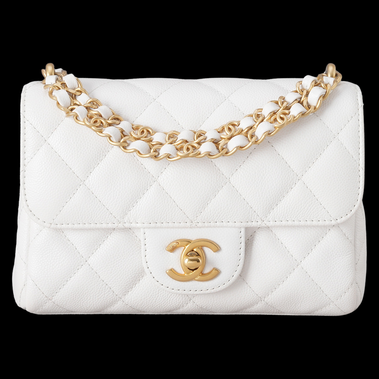 CHANEL(USED)샤넬 AS5239 시즌 캐비어 미니 체인 플랩백