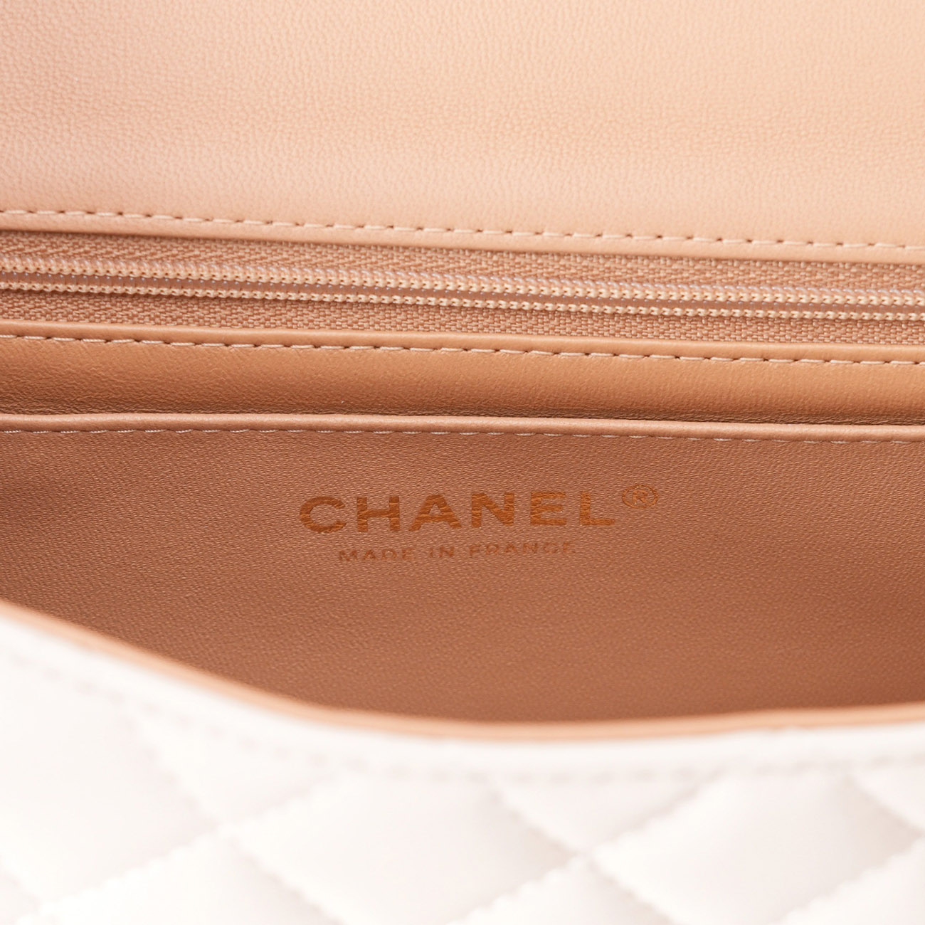 CHANEL(USED)샤넬 램스킨 클래식 뉴미니 탑핸들 크로스백