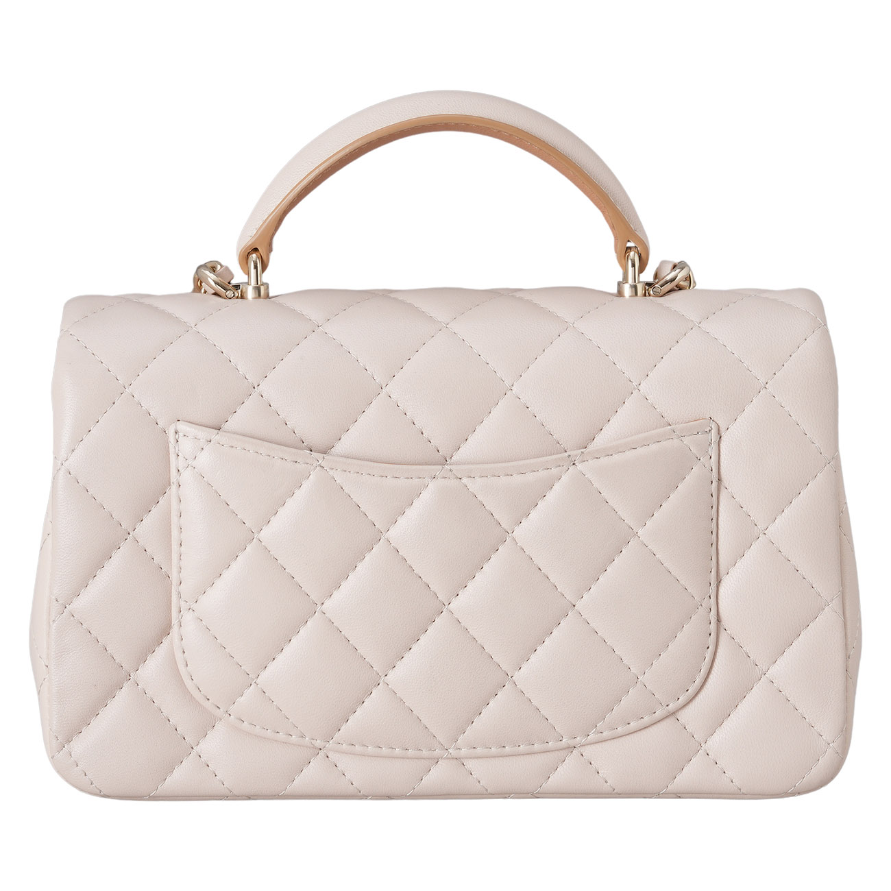 CHANEL(USED)샤넬 램스킨 클래식 뉴미니 탑핸들 크로스백