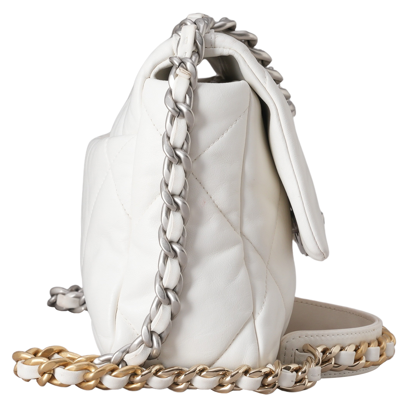 CHANEL(USED)샤넬 19백 미듐 화이트