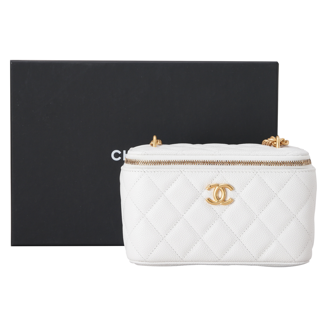 CHANEL(USED)샤넬 AP3204 캐비어 하트볼 베니티 백