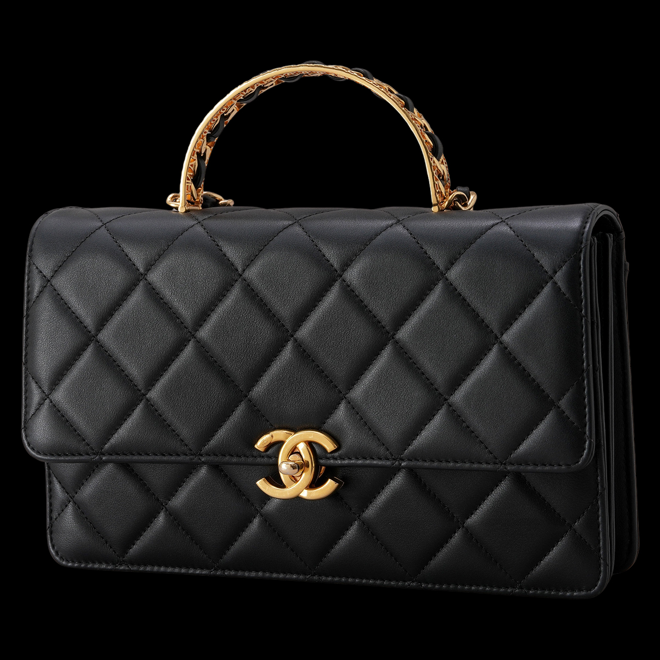 CHANEL(USED)샤넬 AS4735 시즌 탑 핸들백