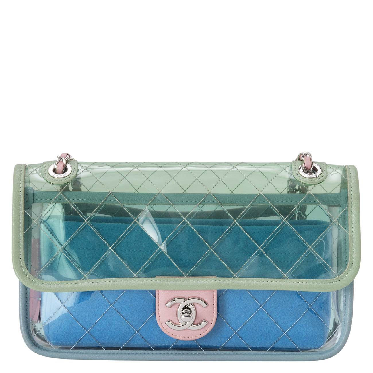 CHANEL(USED)샤넬 시즌 PVC CC로고 숄더백
