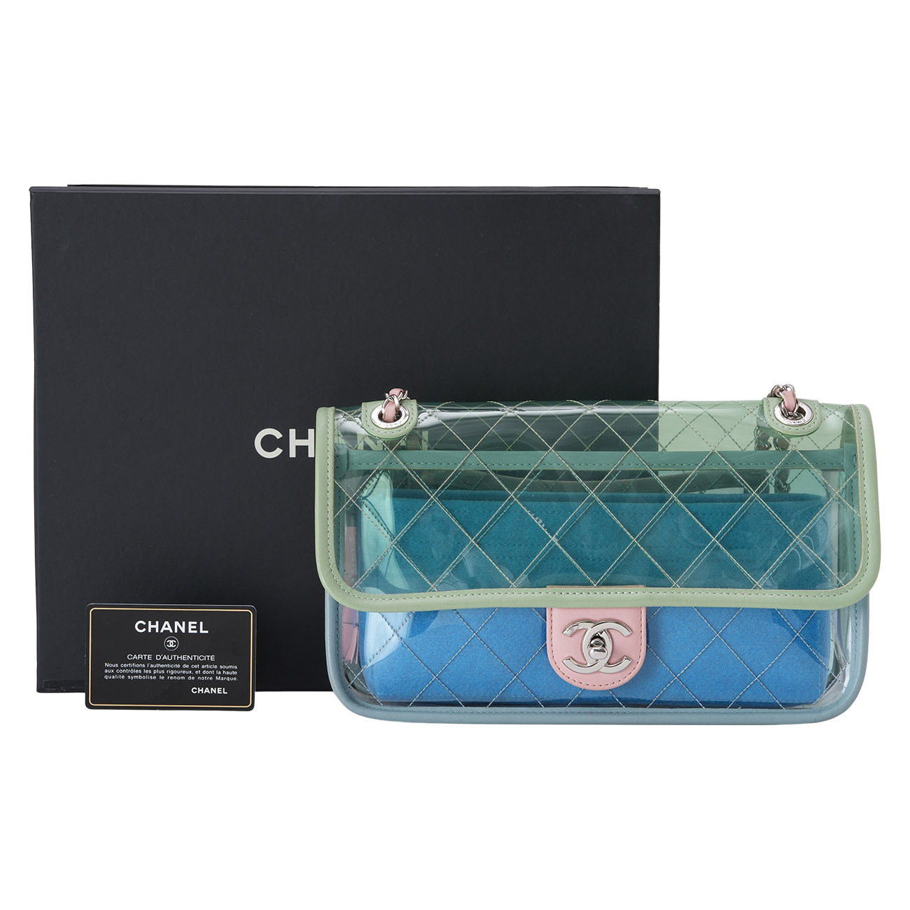 CHANEL(USED)샤넬 시즌 PVC CC로고 숄더백