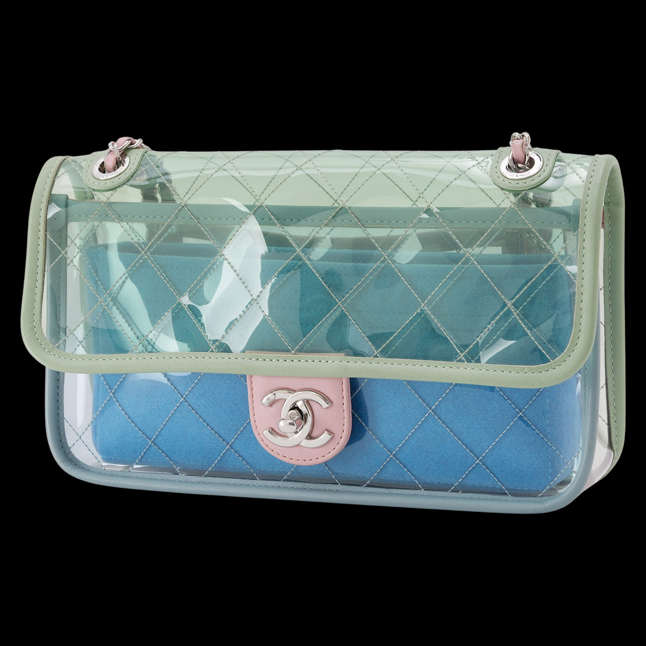 CHANEL(USED)샤넬 시즌 PVC CC로고 숄더백