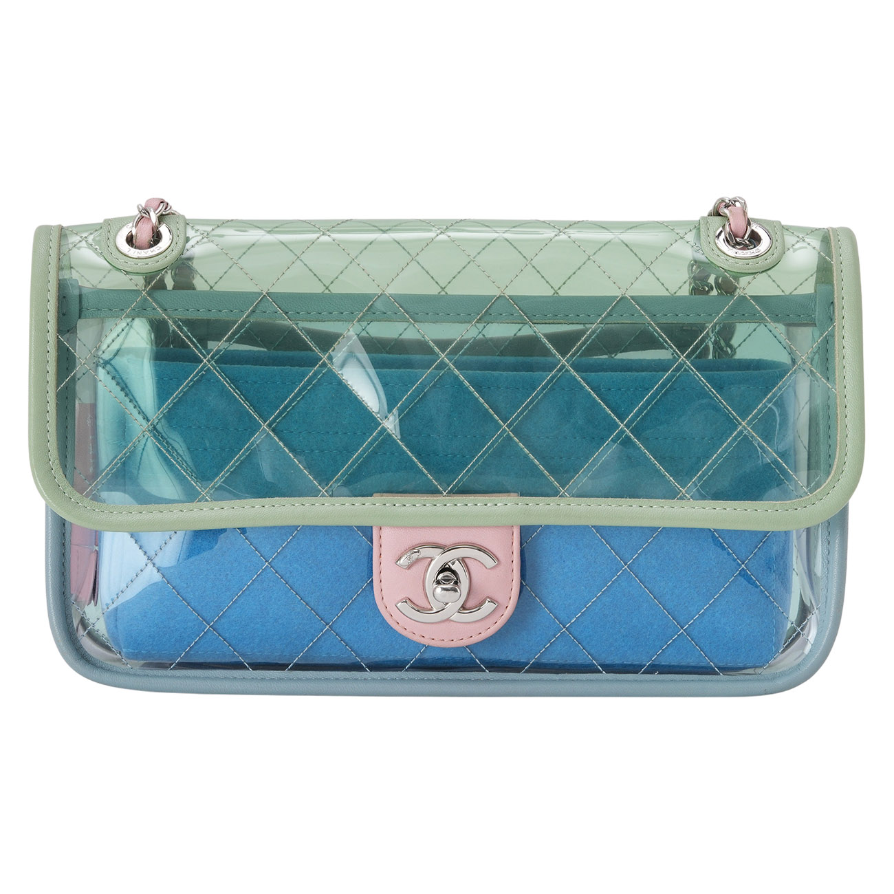 CHANEL(USED)샤넬 시즌 PVC CC로고 숄더백