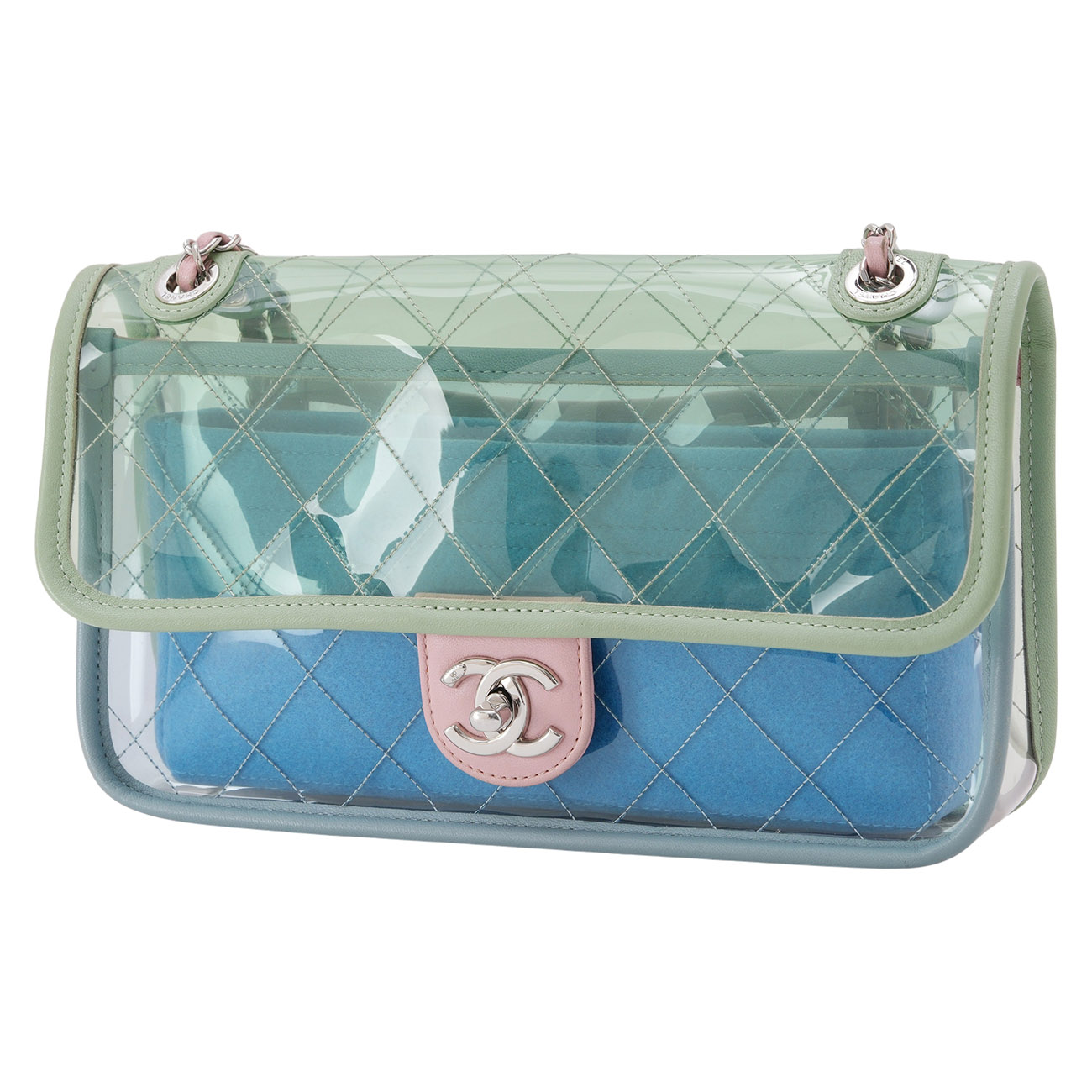 CHANEL(USED)샤넬 시즌 PVC CC로고 숄더백