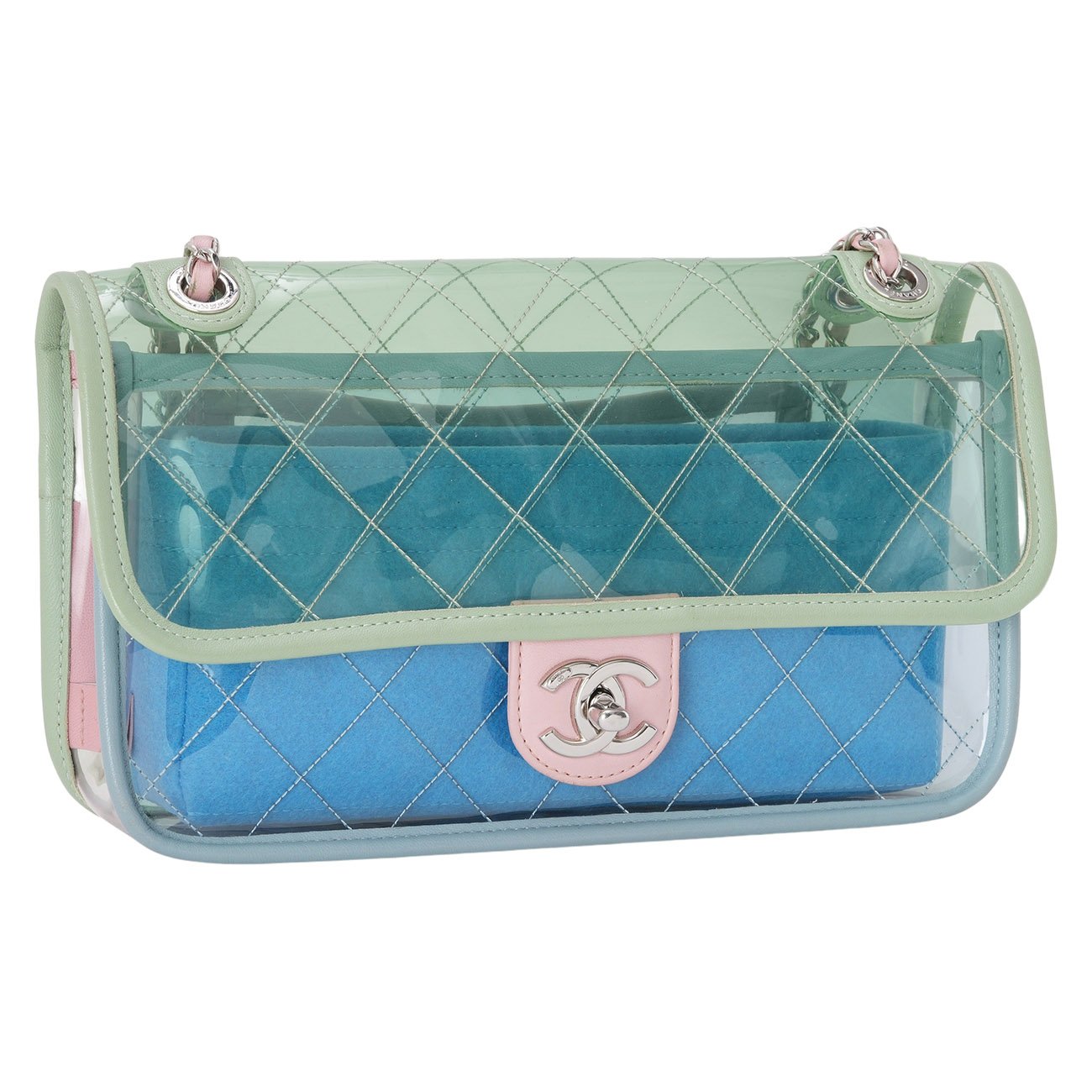 CHANEL(USED)샤넬 시즌 PVC CC로고 숄더백