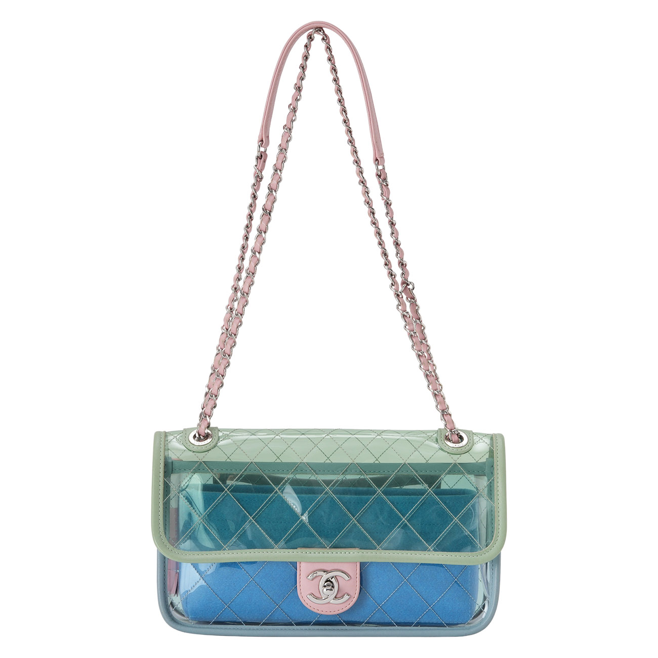 CHANEL(USED)샤넬 시즌 PVC CC로고 숄더백