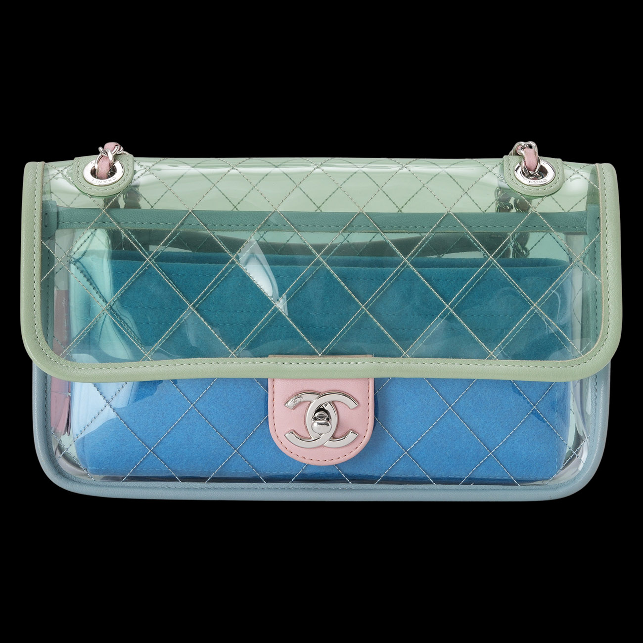 CHANEL(USED)샤넬 시즌 PVC CC로고 숄더백