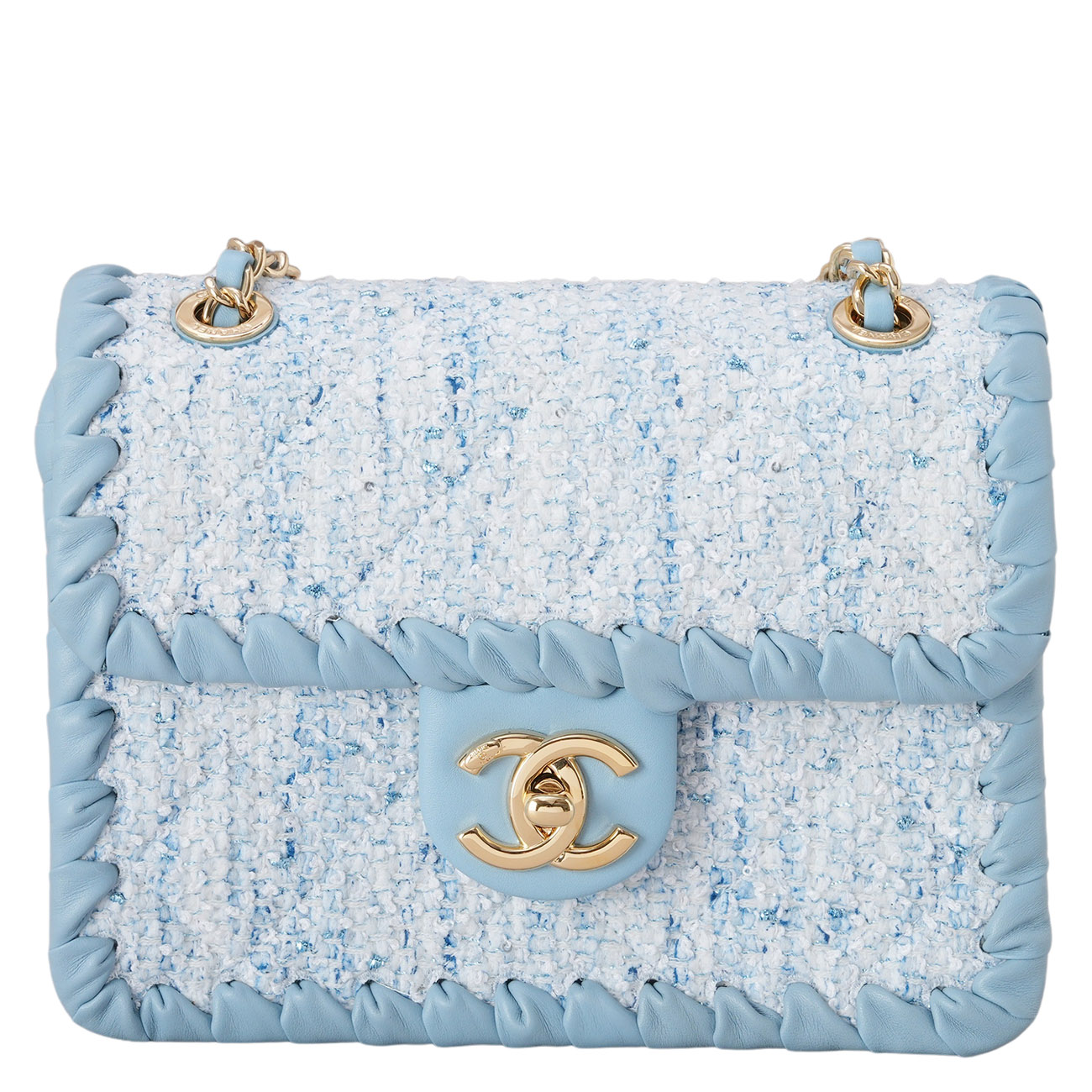 CHANEL(USED)샤넬 AS2495 시즌 트위드 미니 체인 플랩백