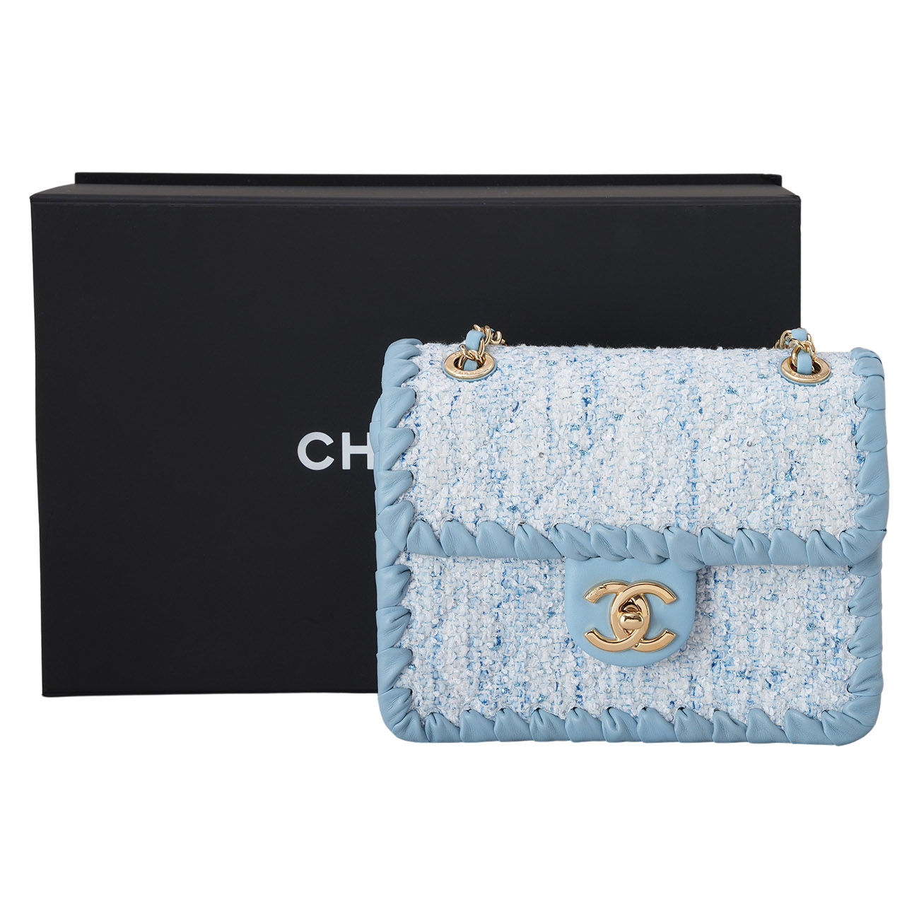 CHANEL(USED)샤넬 AS2495 시즌 트위드 미니 체인 플랩백
