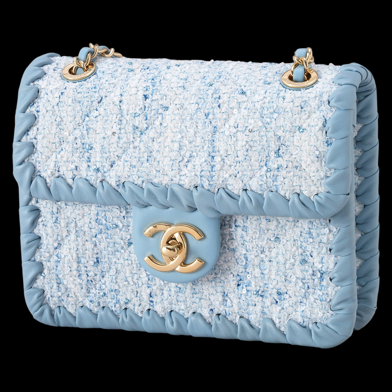 CHANEL(USED)샤넬 AS2495 시즌 트위드 미니 체인 플랩백