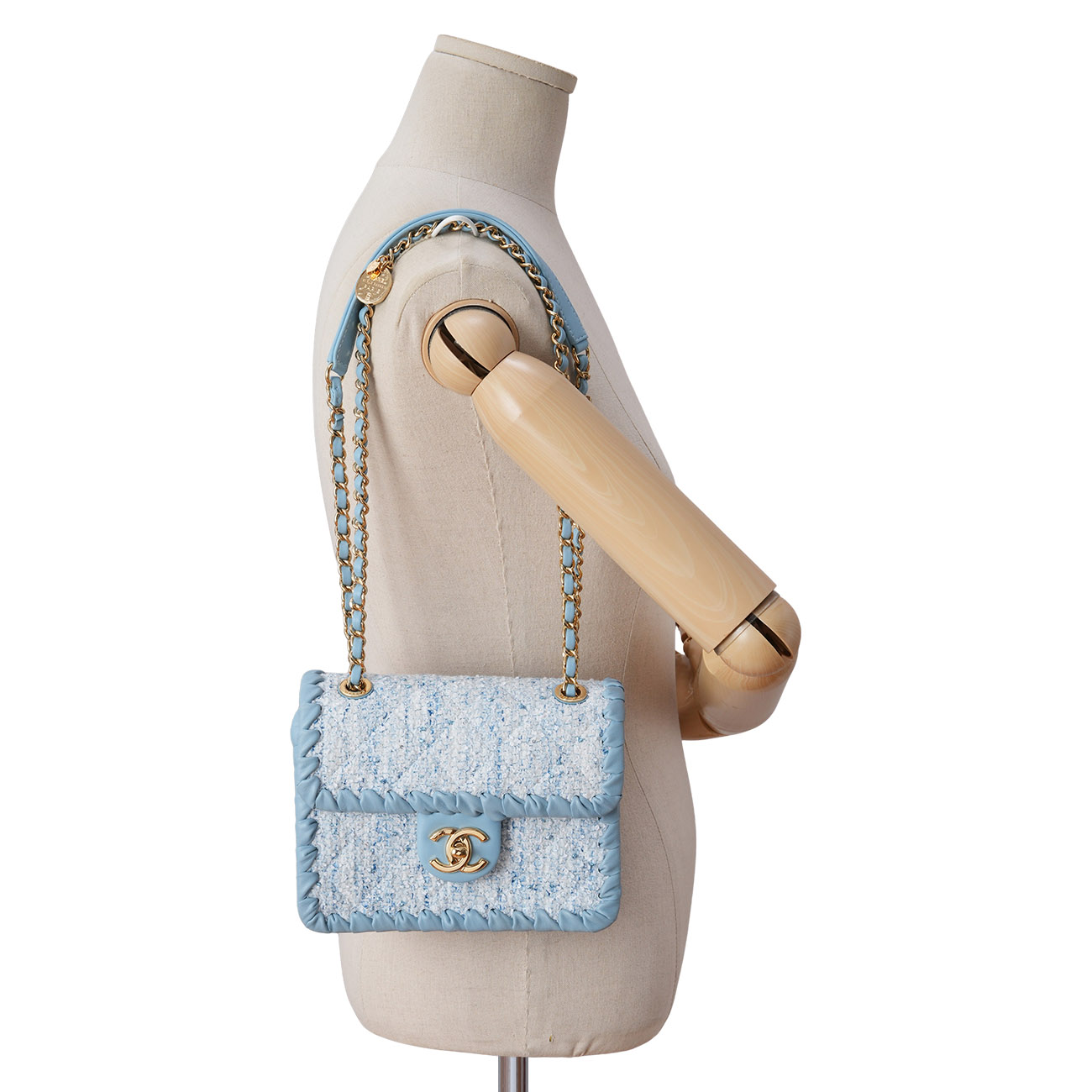 CHANEL(USED)샤넬 AS2495 시즌 트위드 미니 체인 플랩백