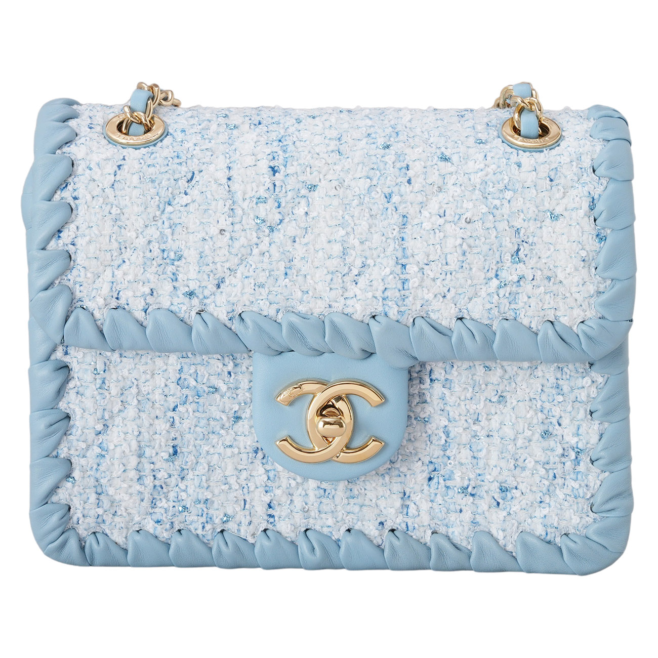 CHANEL(USED)샤넬 AS2495 시즌 트위드 미니 체인 플랩백