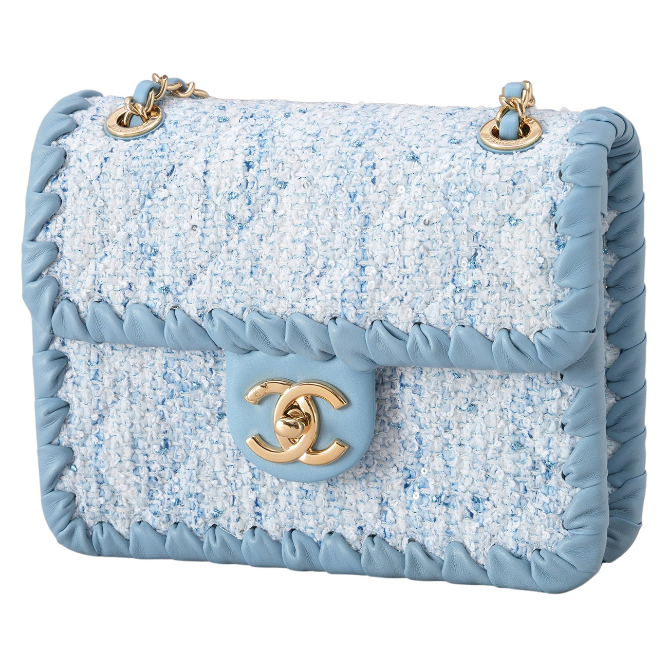 CHANEL(USED)샤넬 AS2495 시즌 트위드 미니 체인 플랩백
