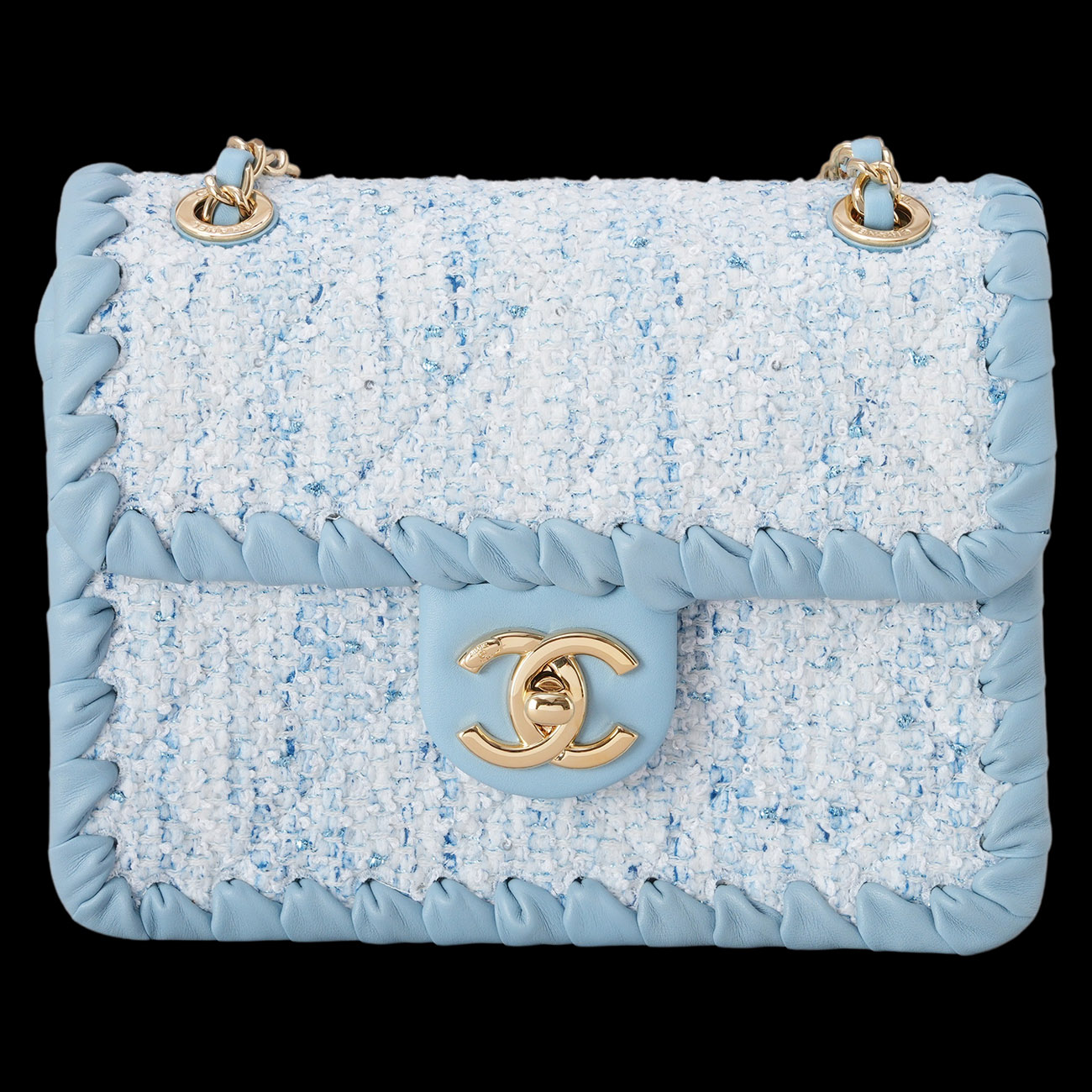 CHANEL(USED)샤넬 AS2495 시즌 트위드 미니 체인 플랩백