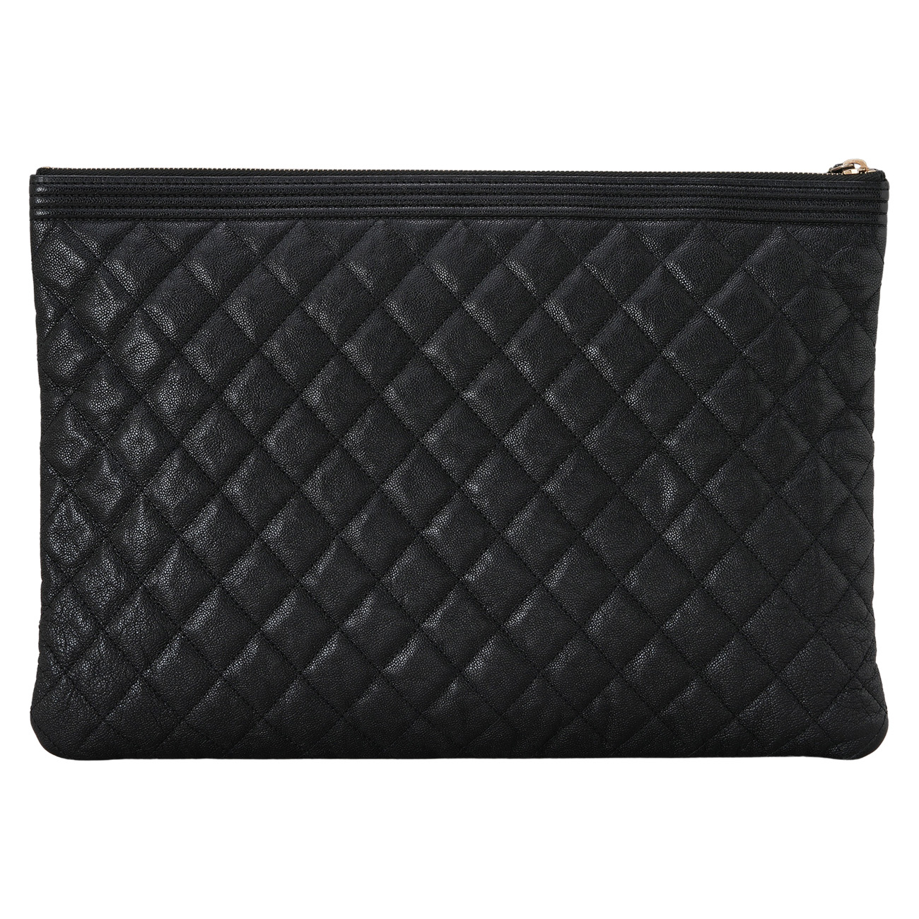 CHANEL(USED)샤넬 캐비어 보이샤넬 라지 클러치