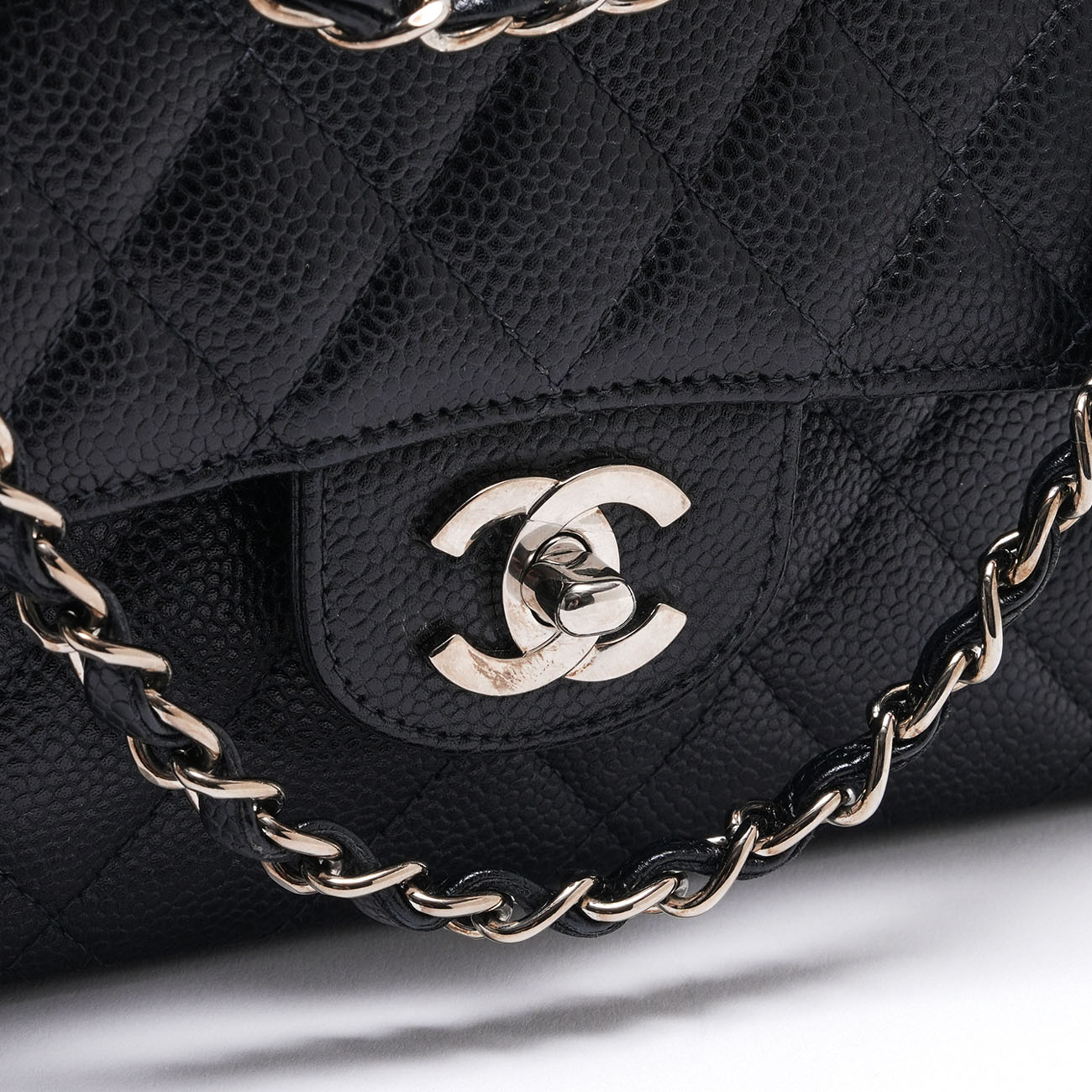 CHANEL(USED)샤넬 캐비어 클래식 스몰 플랩백