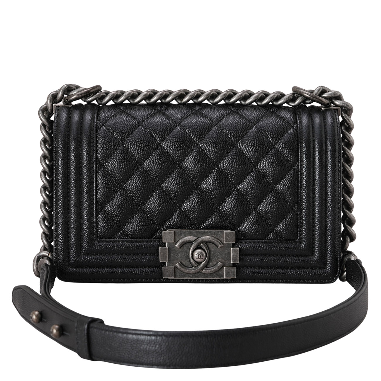 CHANEL(USED)샤넬 캐비어 보이샤넬 스몰