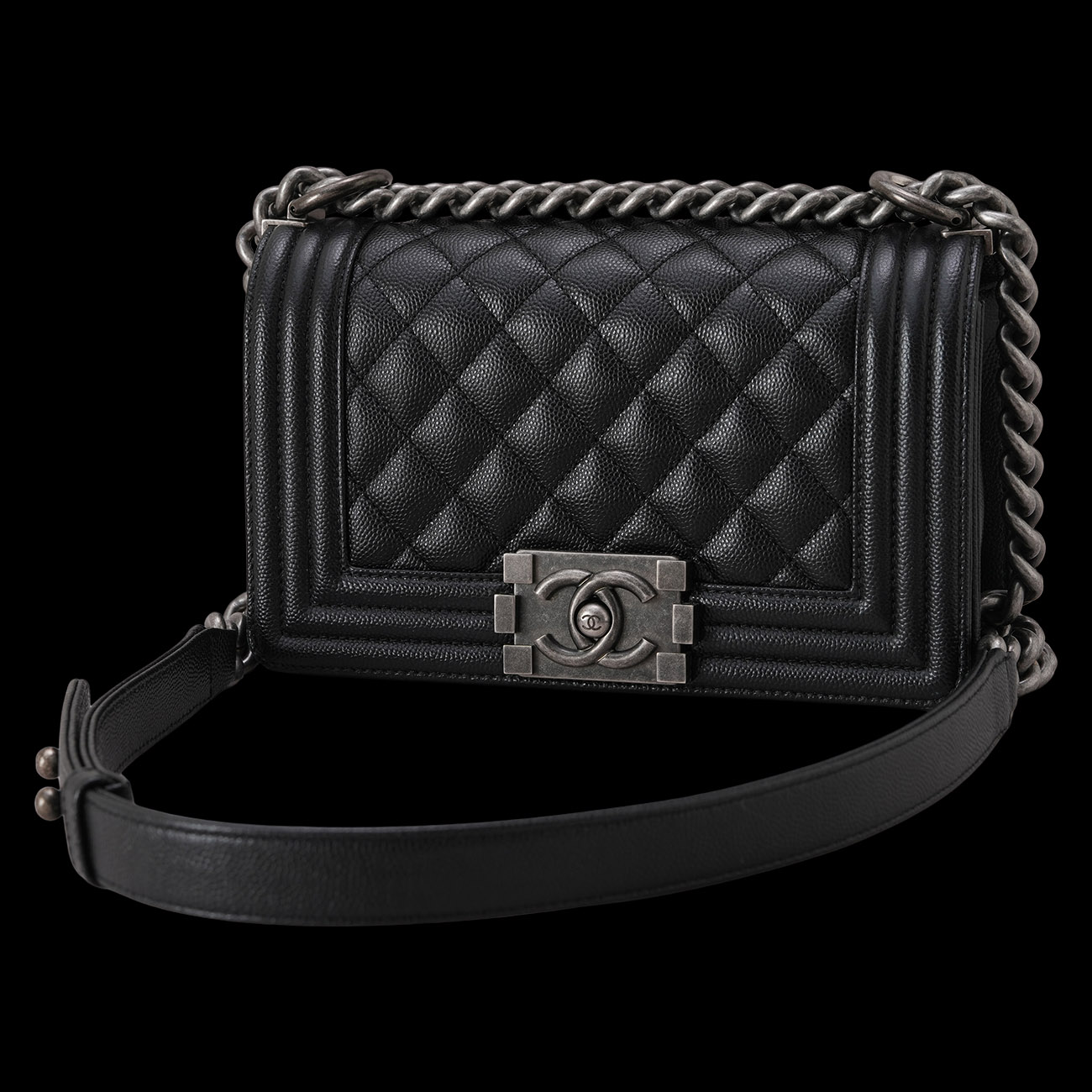 CHANEL(USED)샤넬 캐비어 보이샤넬 스몰