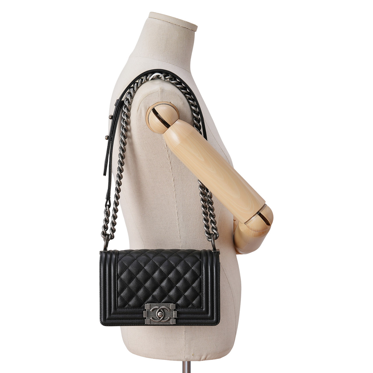 CHANEL(USED)샤넬 캐비어 보이샤넬 스몰