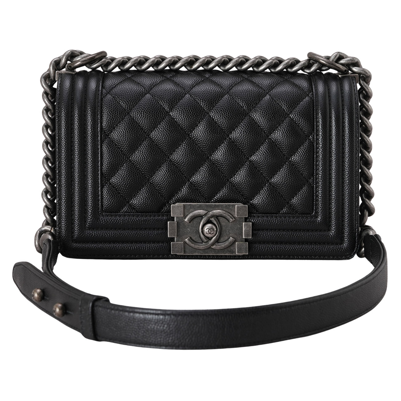 CHANEL(USED)샤넬 캐비어 보이샤넬 스몰