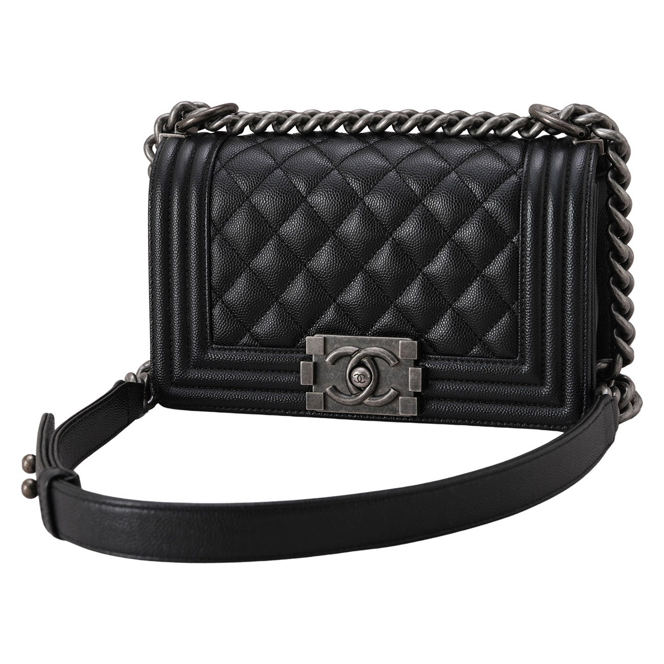 CHANEL(USED)샤넬 캐비어 보이샤넬 스몰