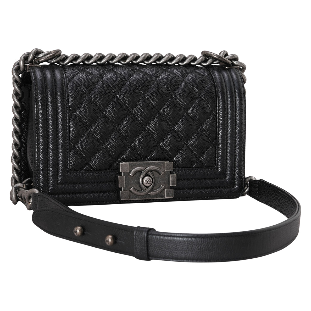 CHANEL(USED)샤넬 캐비어 보이샤넬 스몰