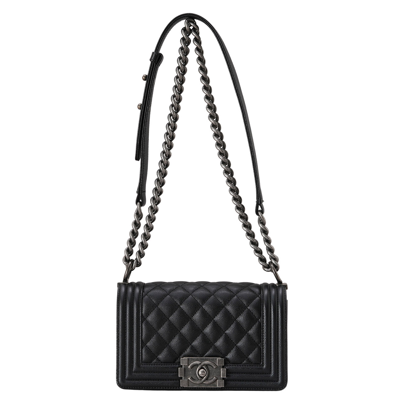 CHANEL(USED)샤넬 캐비어 보이샤넬 스몰