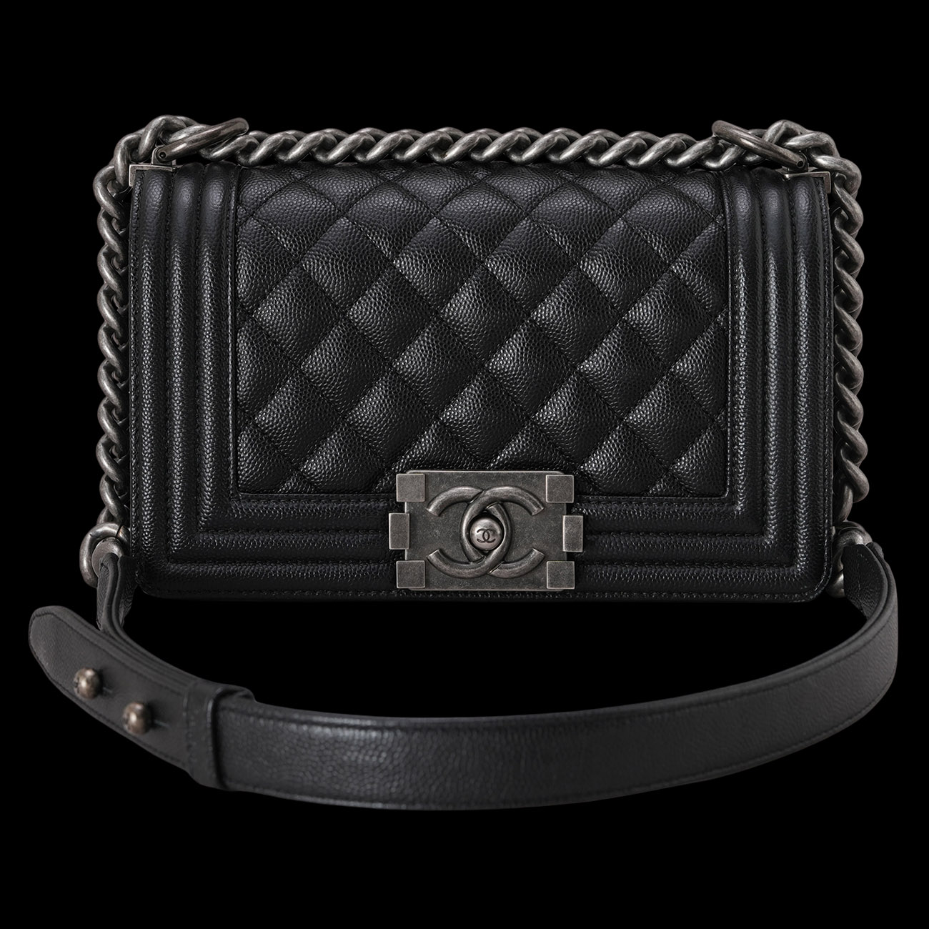 CHANEL(USED)샤넬 캐비어 보이샤넬 스몰
