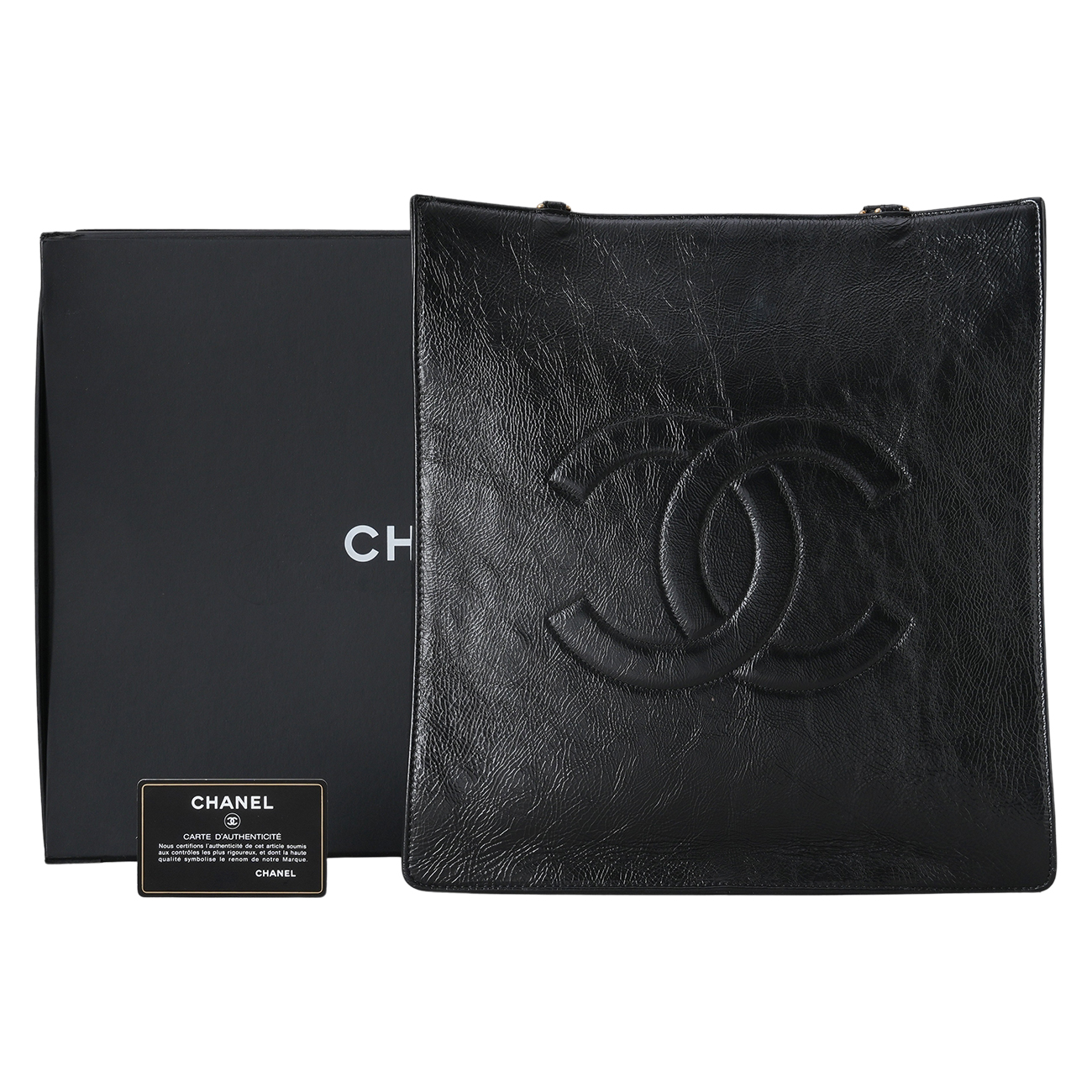 CHANEL(USED)샤넬 AS1945 CC로고 카프스킨 체인 숄더백