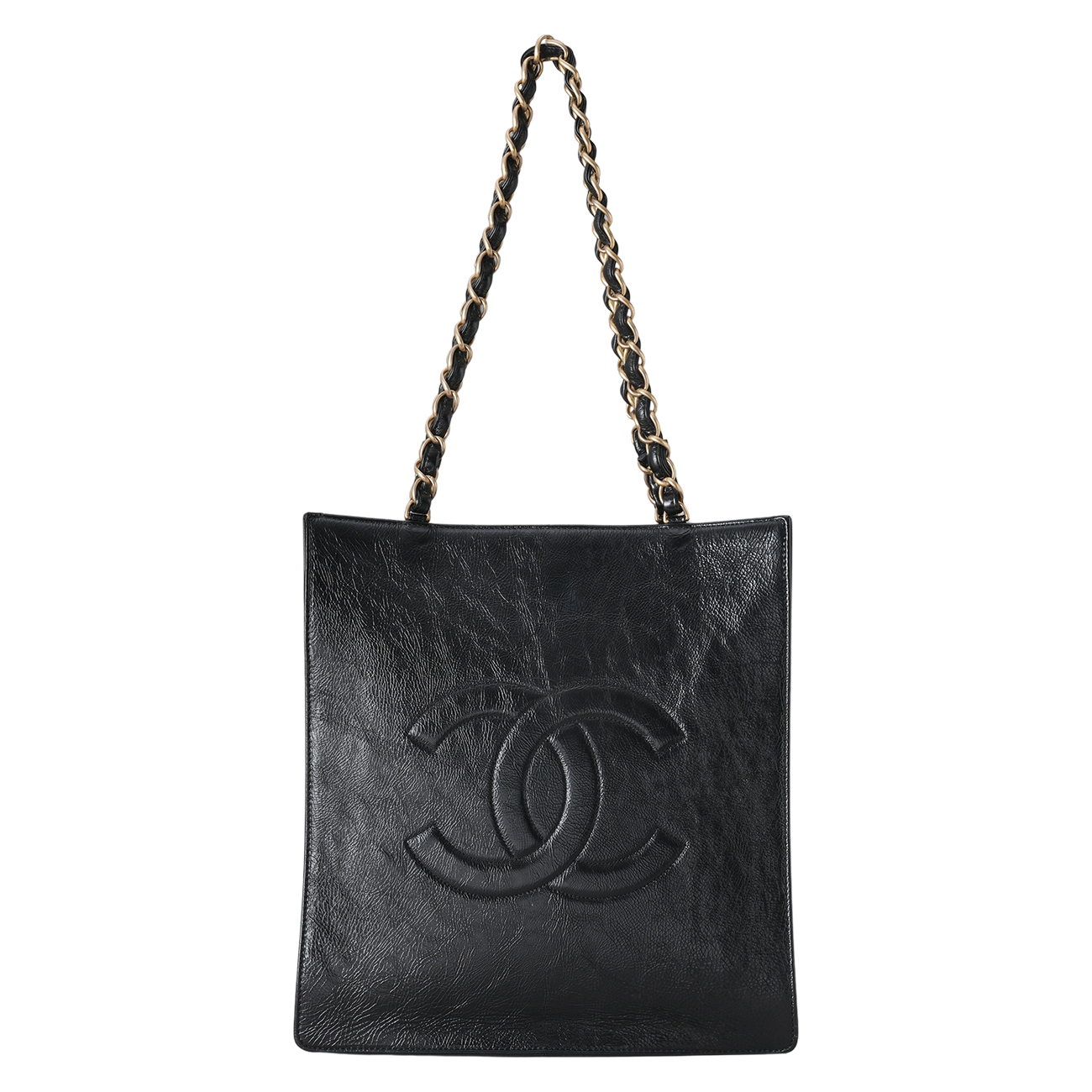 CHANEL(USED)샤넬 AS1945 CC로고 카프스킨 체인 숄더백