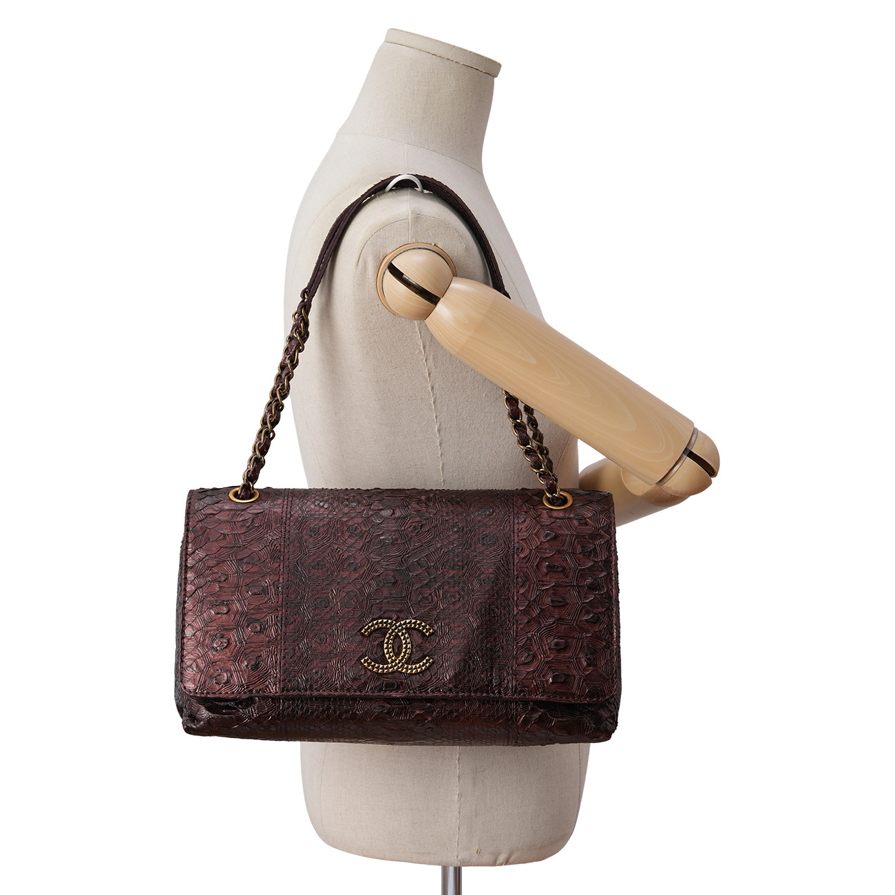 CHANEL(USED)샤넬 시즌 이그조틱 CC로고 숄더백