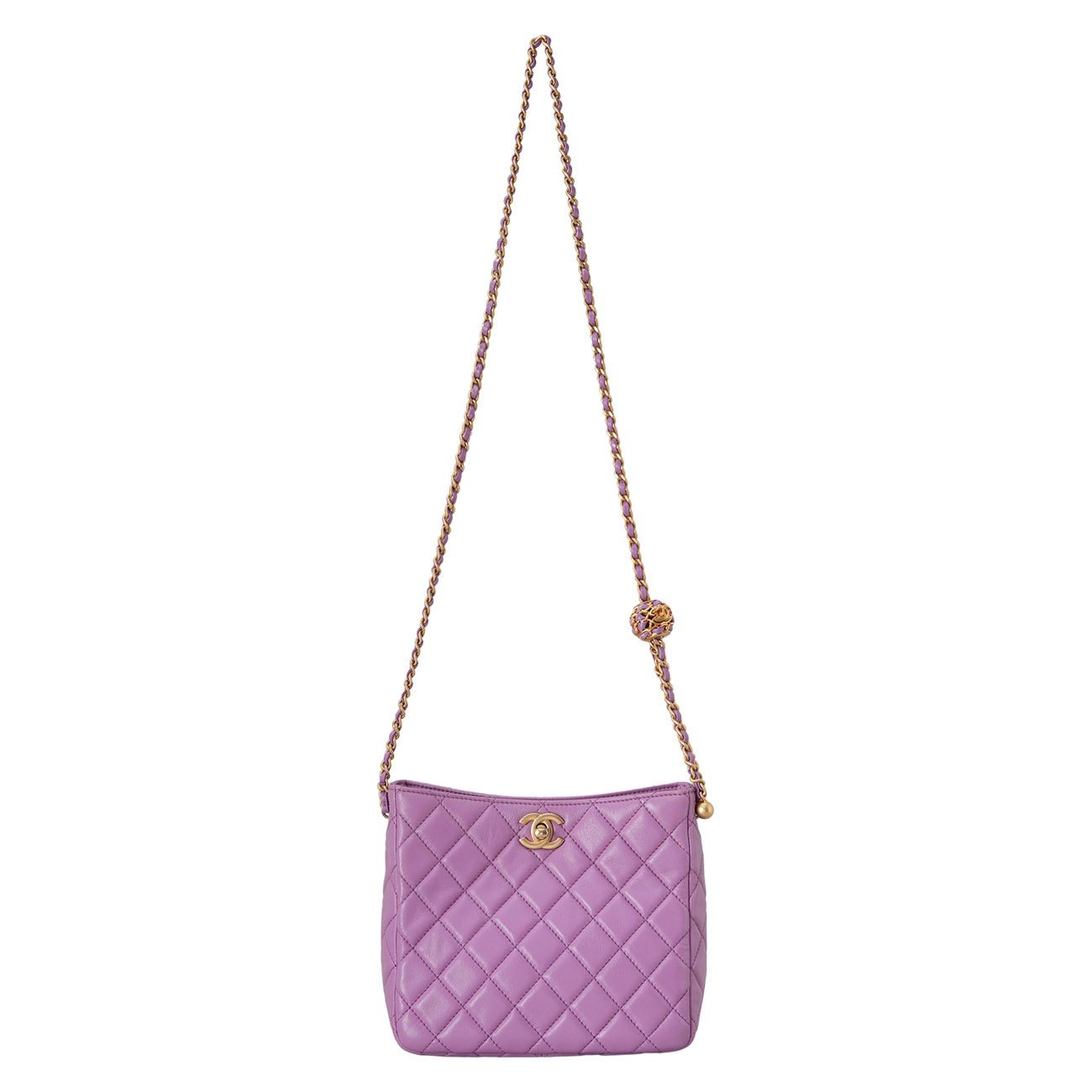 CHANEL(USED)샤넬 골든볼 호보 미니 체인 크로스백