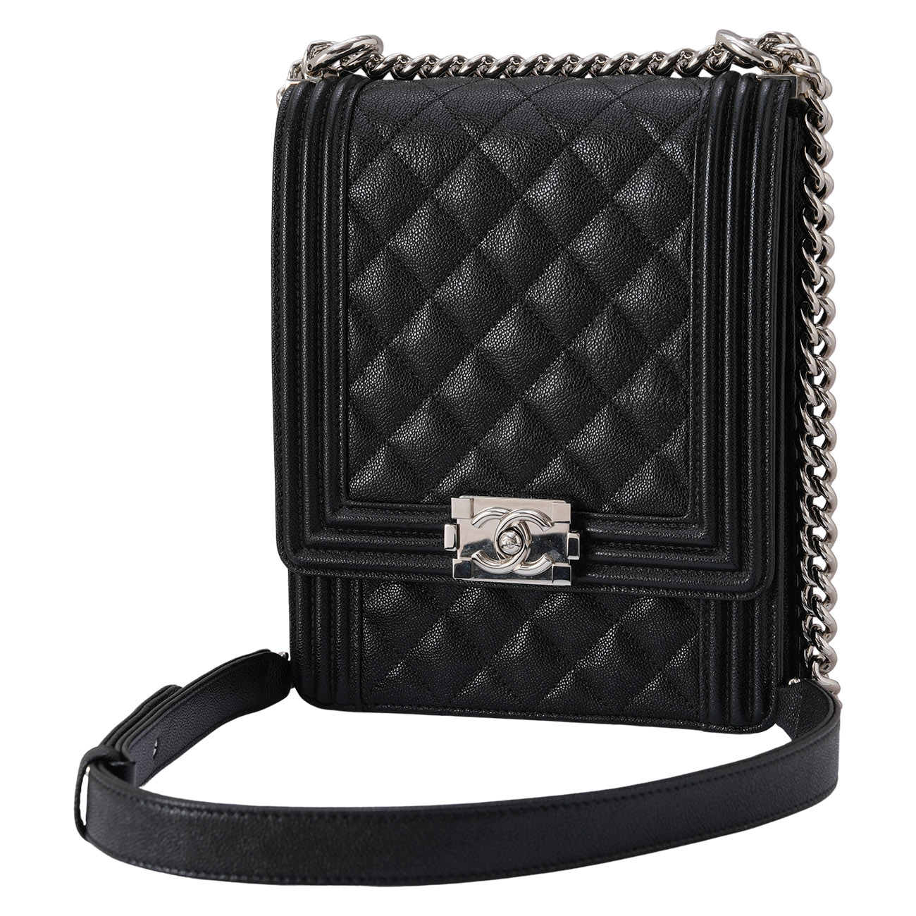 CHANEL(USED)샤넬 캐비어 보이샤넬 사첼백