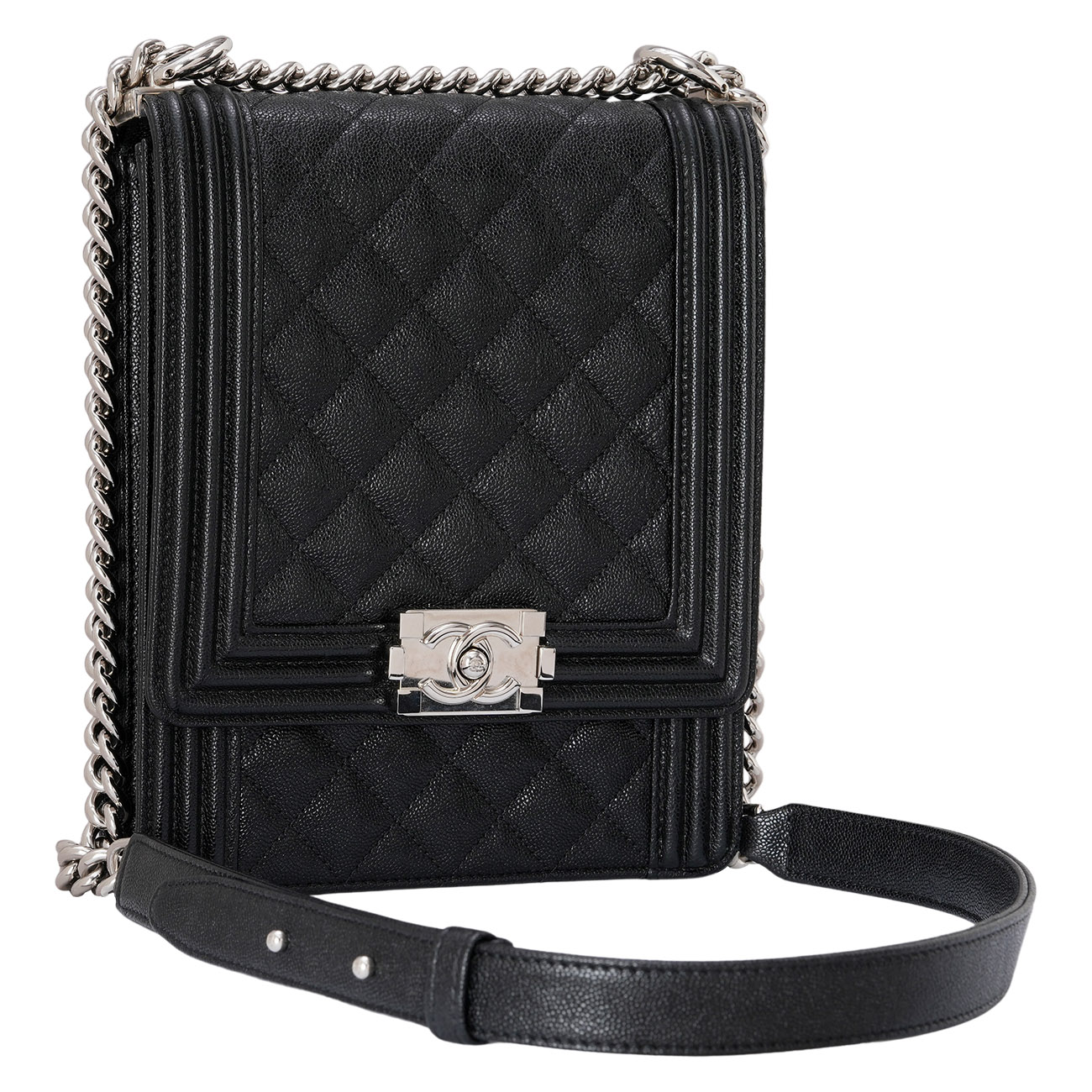 CHANEL(USED)샤넬 캐비어 보이샤넬 사첼백