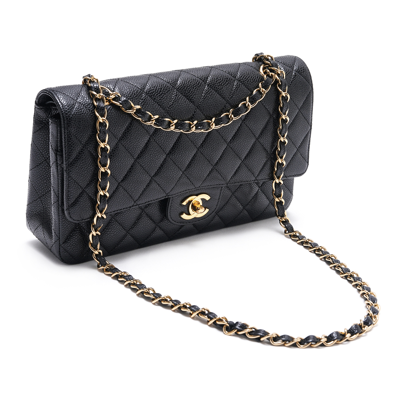 CHANEL(USED)샤넬  캐비어 클래식 미듐 플랩백