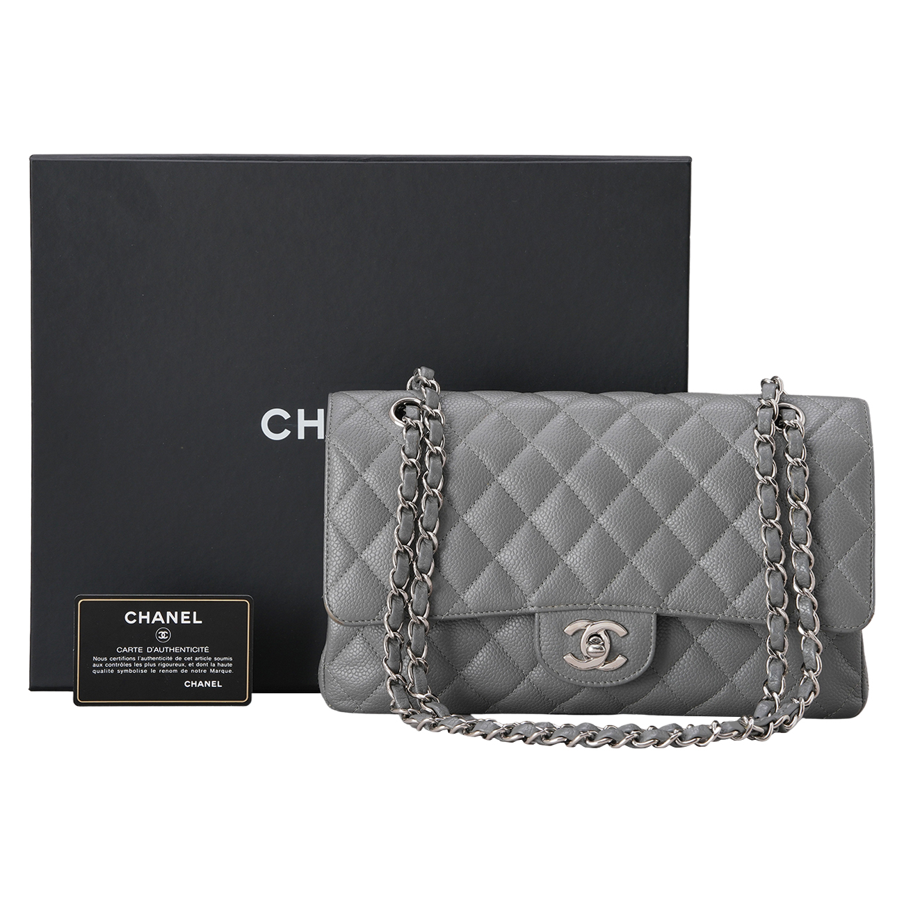 CHANEL(USED)샤넬 캐비어 클래식 미듐 플랩백