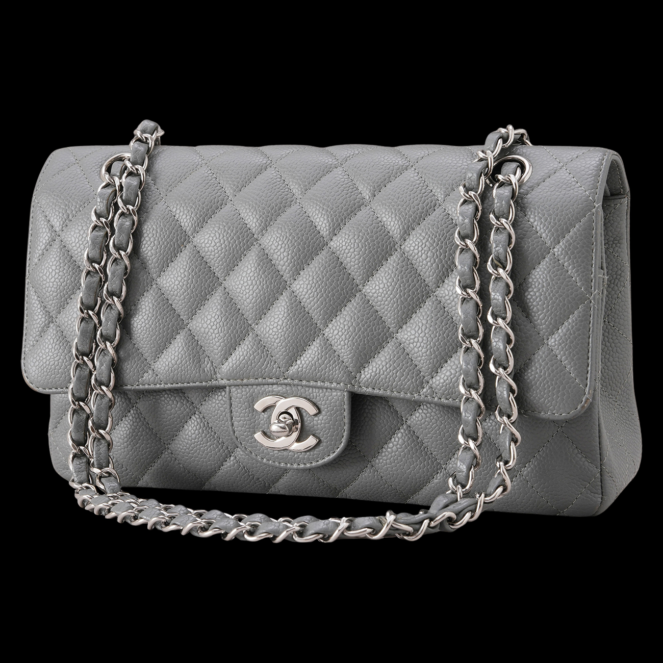 CHANEL(USED)샤넬 캐비어 클래식 미듐 플랩백