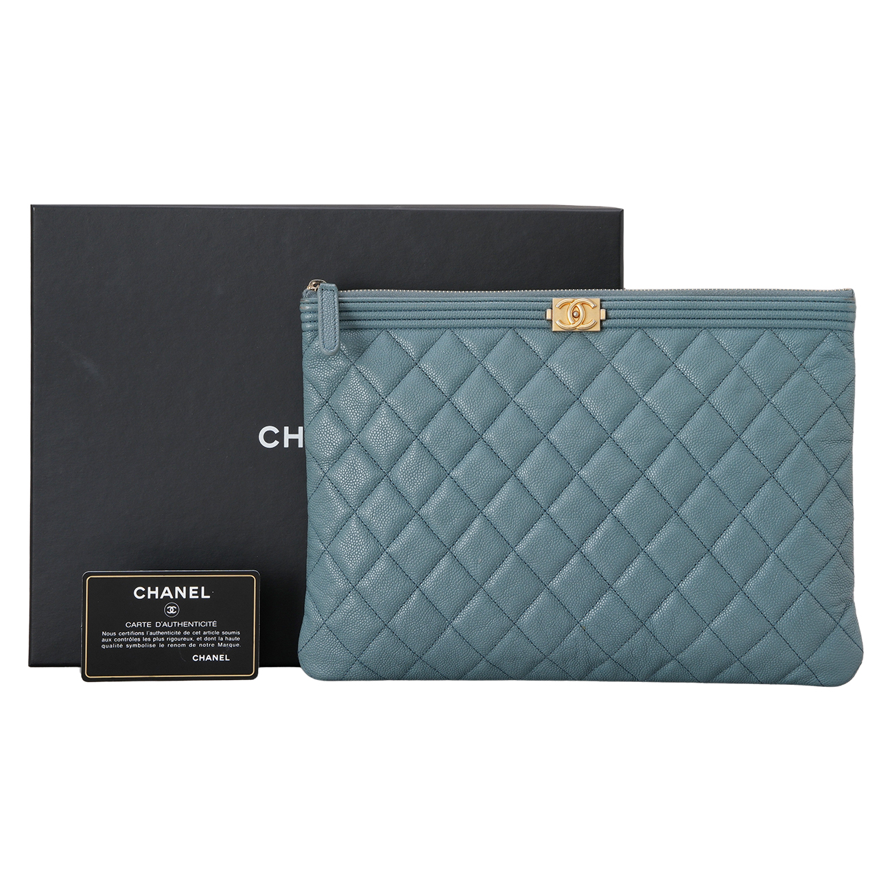 CHANEL(USED)샤넬 보이샤넬 뉴미듐 클러치