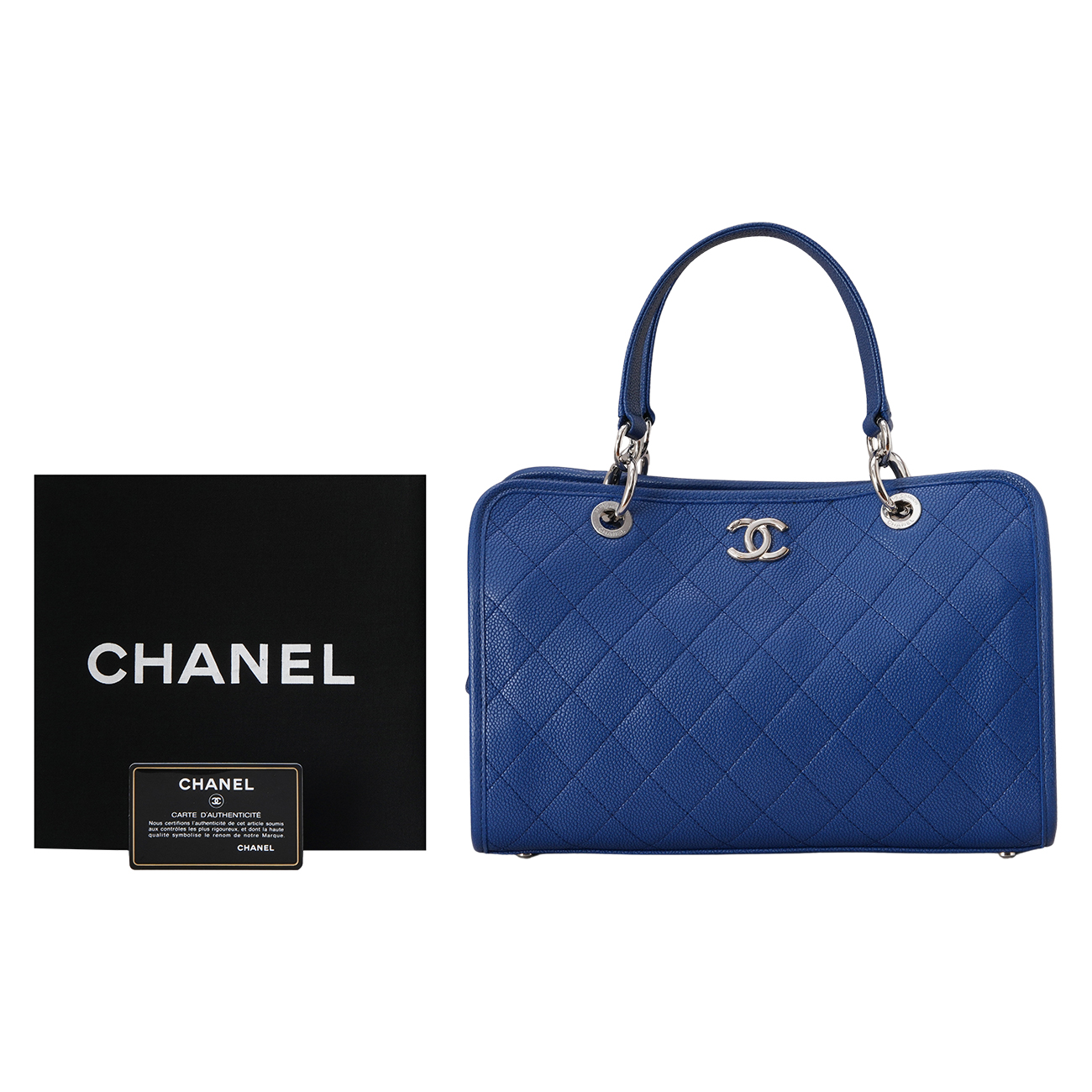 CHANEL(USED)샤넬 시즌 캐비어 CC 토트겸 숄더백