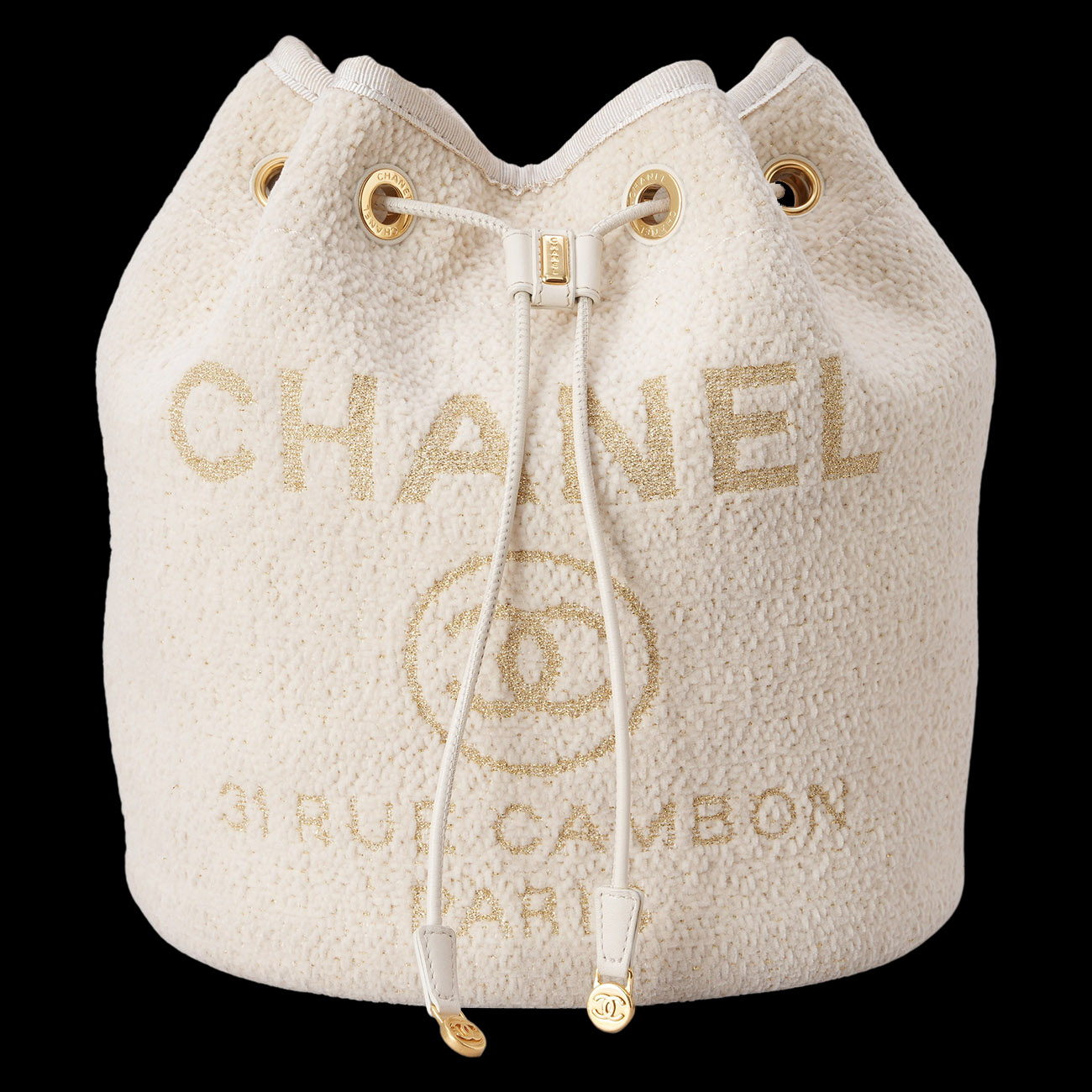 CHANEL(USED)샤넬 시즌 드로스트링 숄더백
