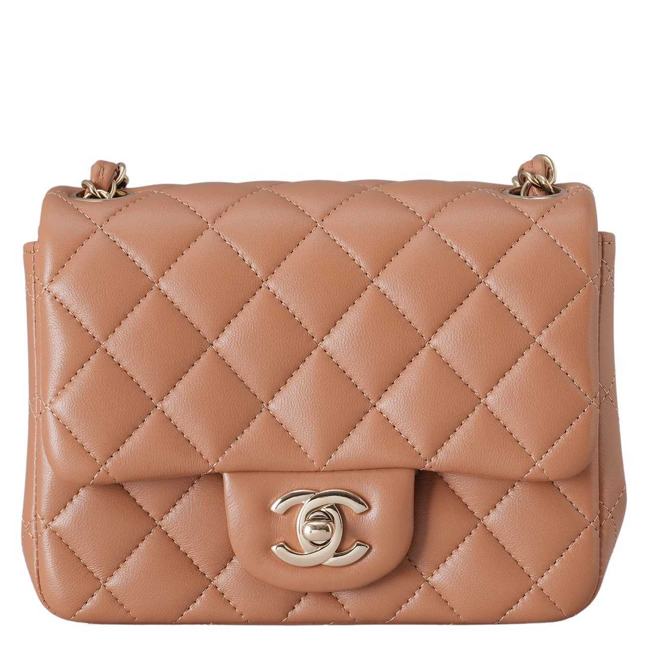 CHANEL(USED)샤넬 램스킨 클래식 쁘띠삭