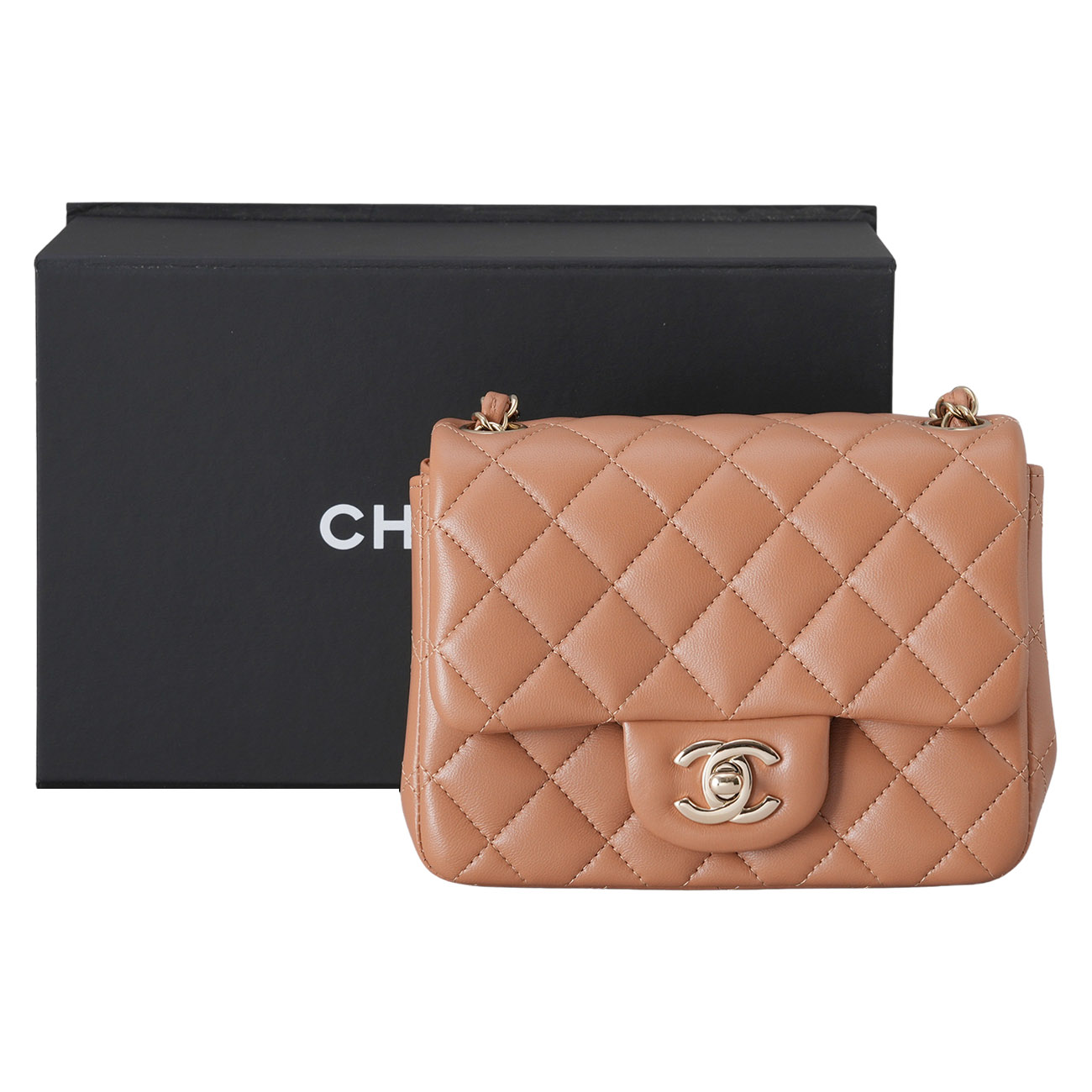 CHANEL(USED)샤넬 램스킨 클래식 쁘띠삭