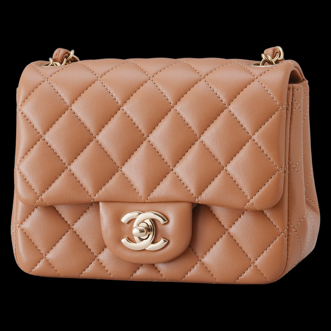 CHANEL(USED)샤넬 램스킨 클래식 쁘띠삭
