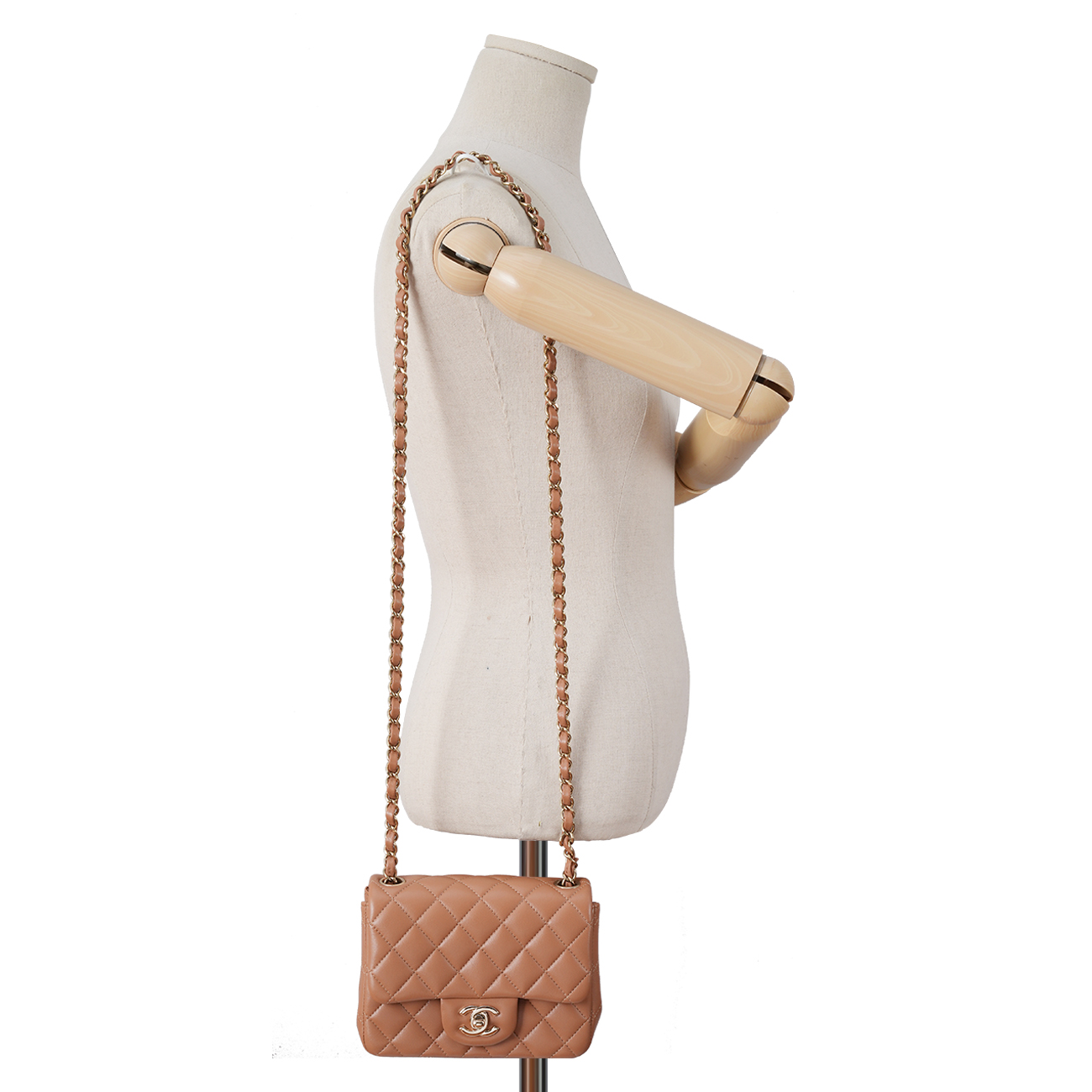 CHANEL(USED)샤넬 램스킨 클래식 쁘띠삭