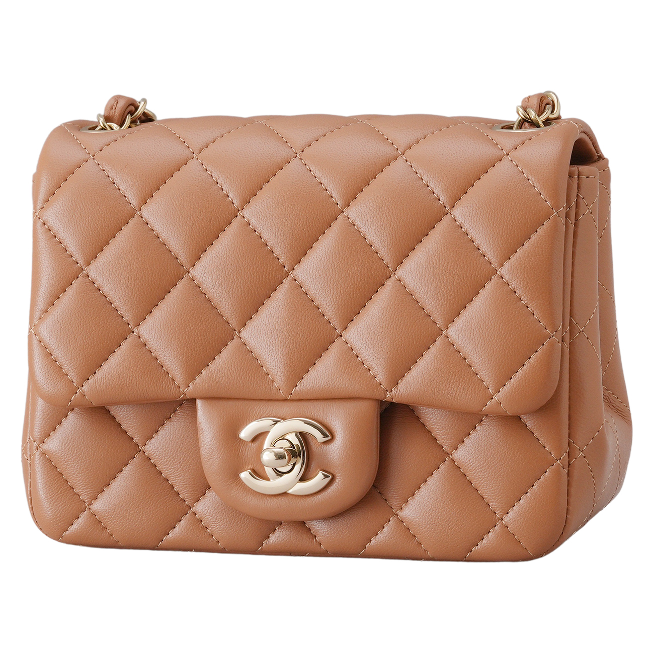 CHANEL(USED)샤넬 램스킨 클래식 쁘띠삭