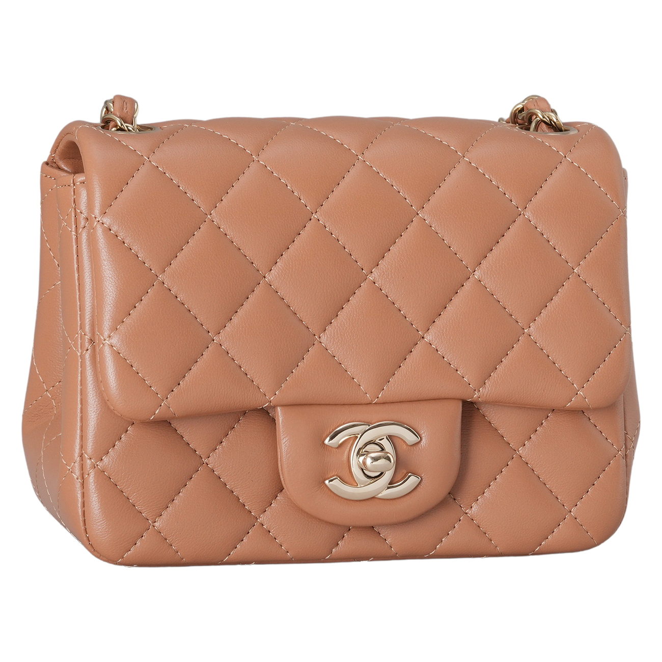CHANEL(USED)샤넬 램스킨 클래식 쁘띠삭